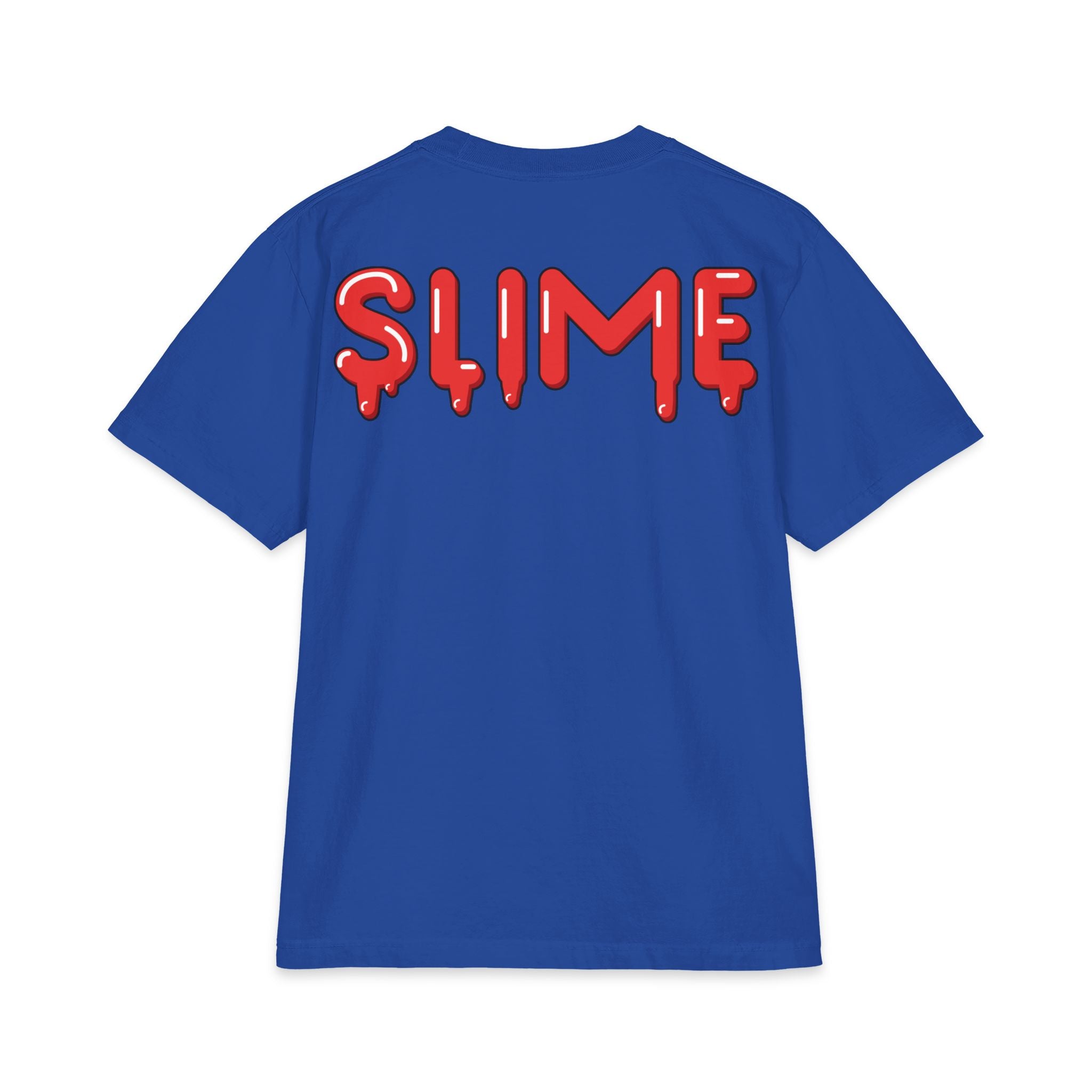 The Slime Shop Max Heavyweight Tee — White / Red Slime $