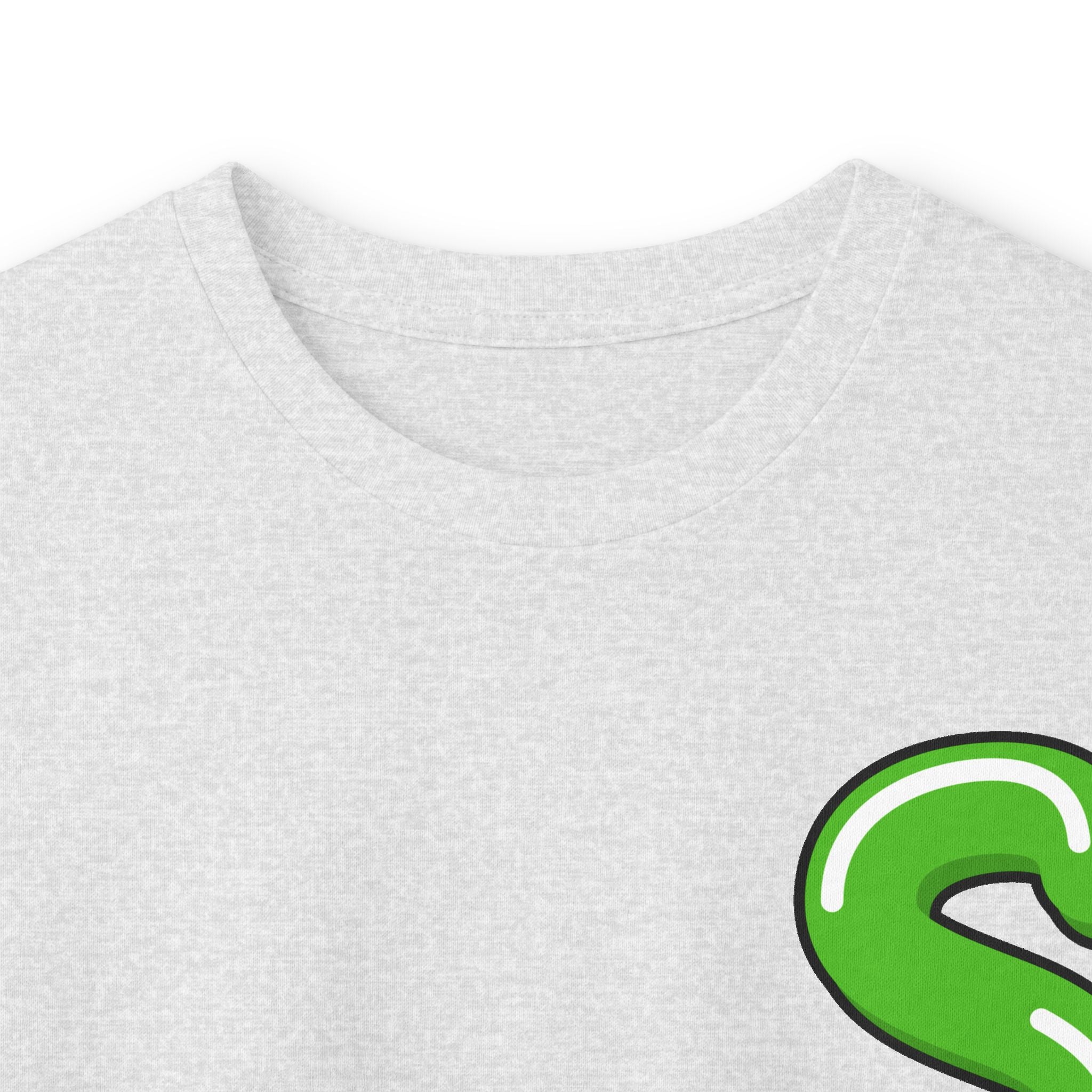 The Slime Shop Ultra Cotton Long-Sleeve Tee — Carolina Blue / Green Slime $