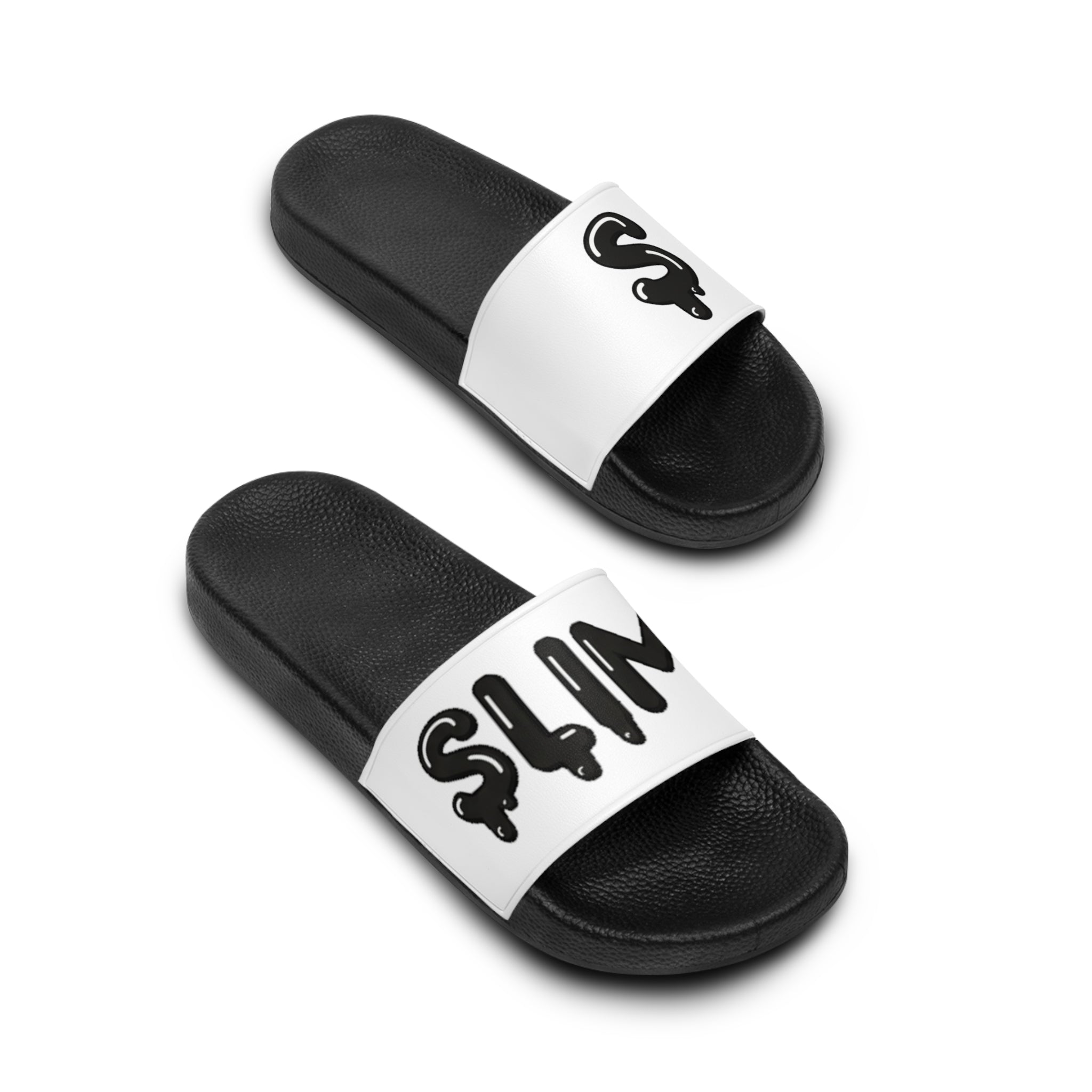 The Slime Shop Slides — White / Black Slime-$