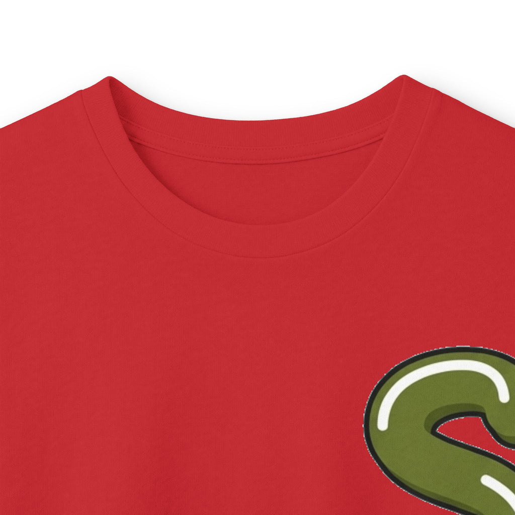 The Slime Shop Ultra Cotton Long-Sleeve Tee — Dark Heather / Olive Slime Sircle