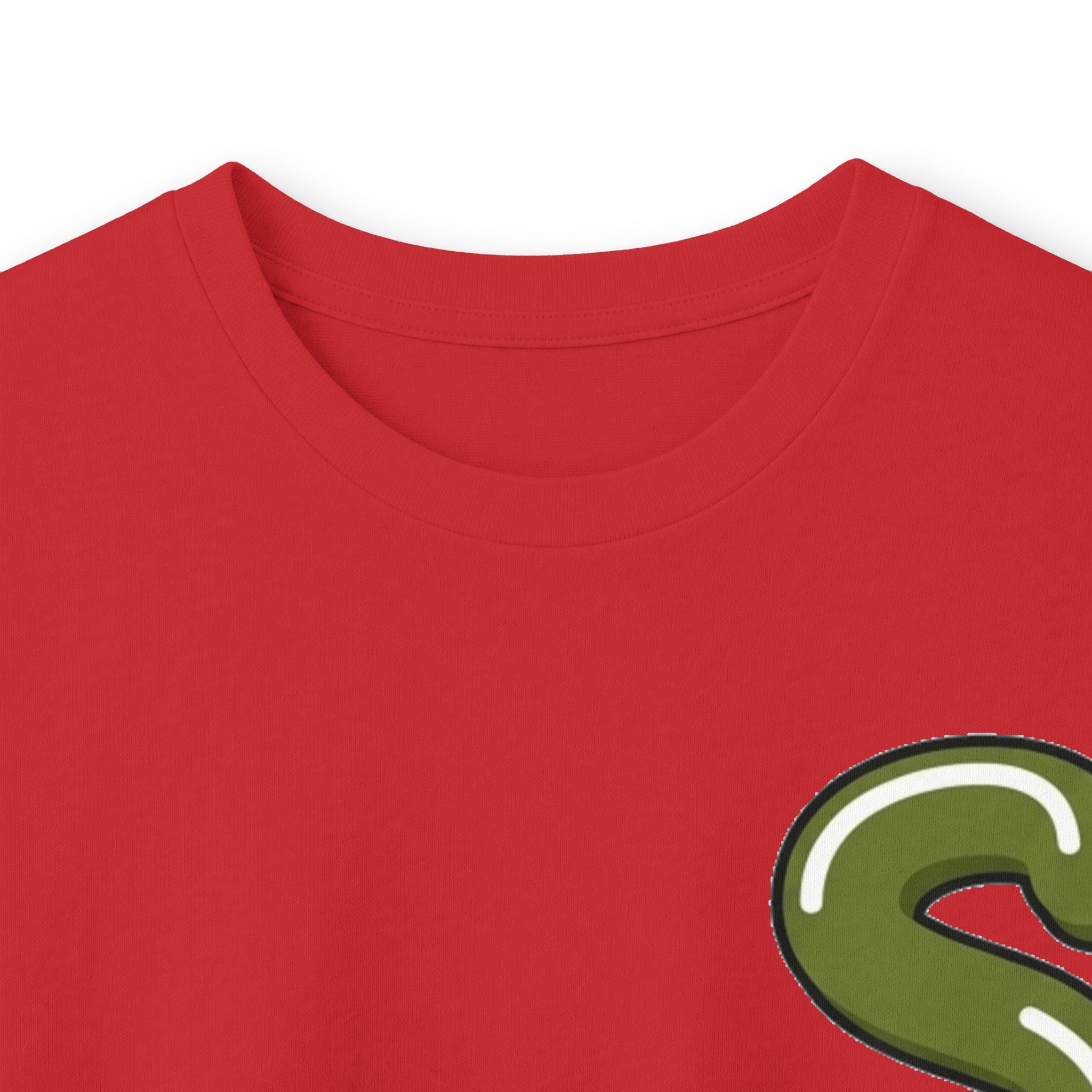 The Slime Shop Ultra Cotton Long-Sleeve Tee — Dark Heather / Olive Slime Sircle