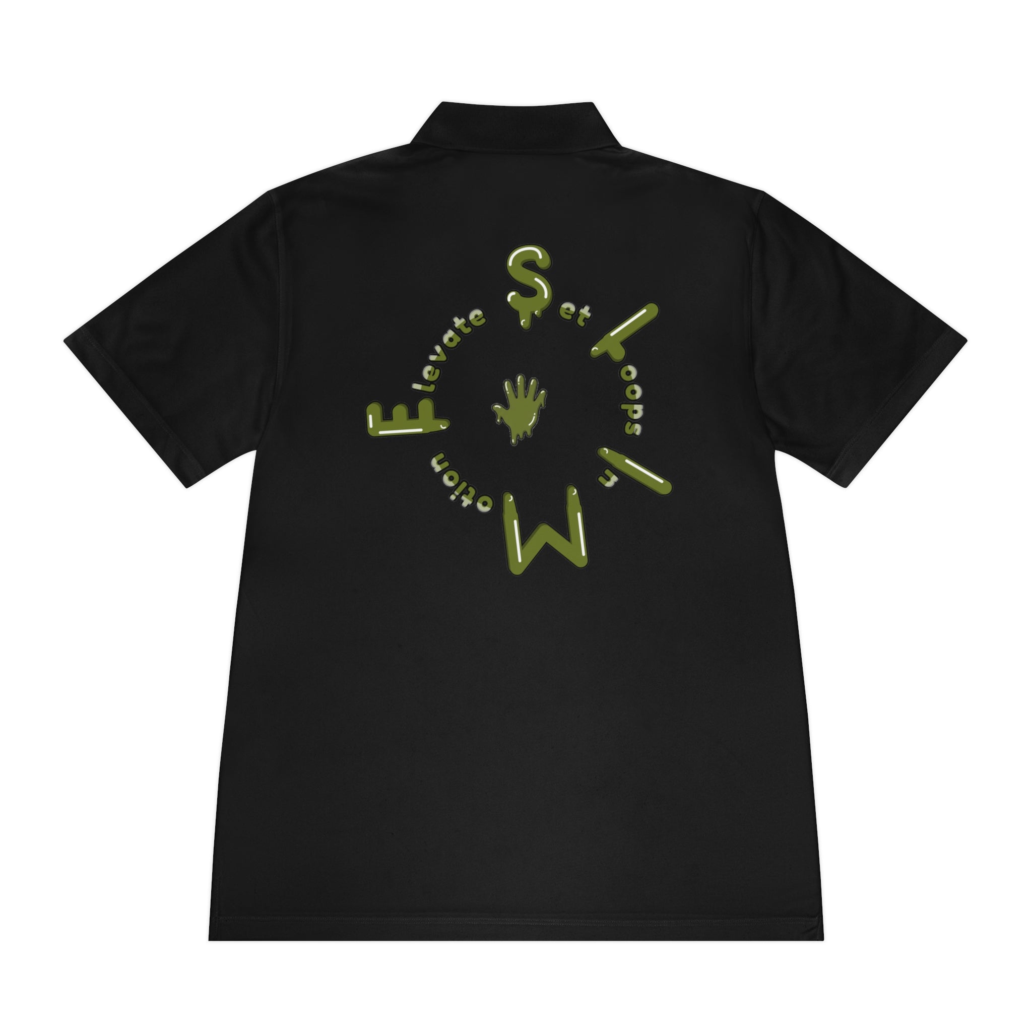 The Slime Shop Sport Polo — Red / Olive Slime Sircle