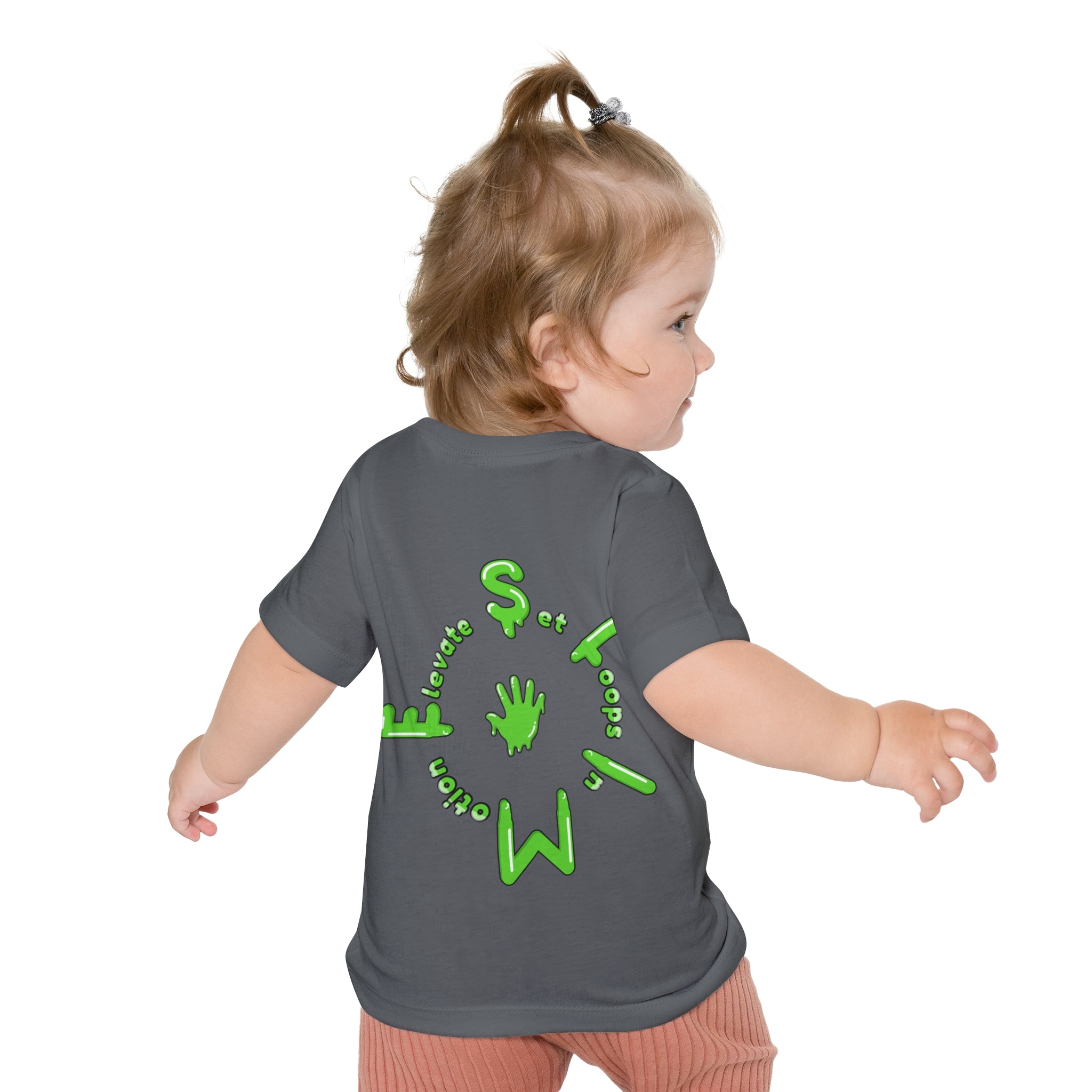 The Slime Shop Baby Tee — Royal Blue / Green Slime Sircle