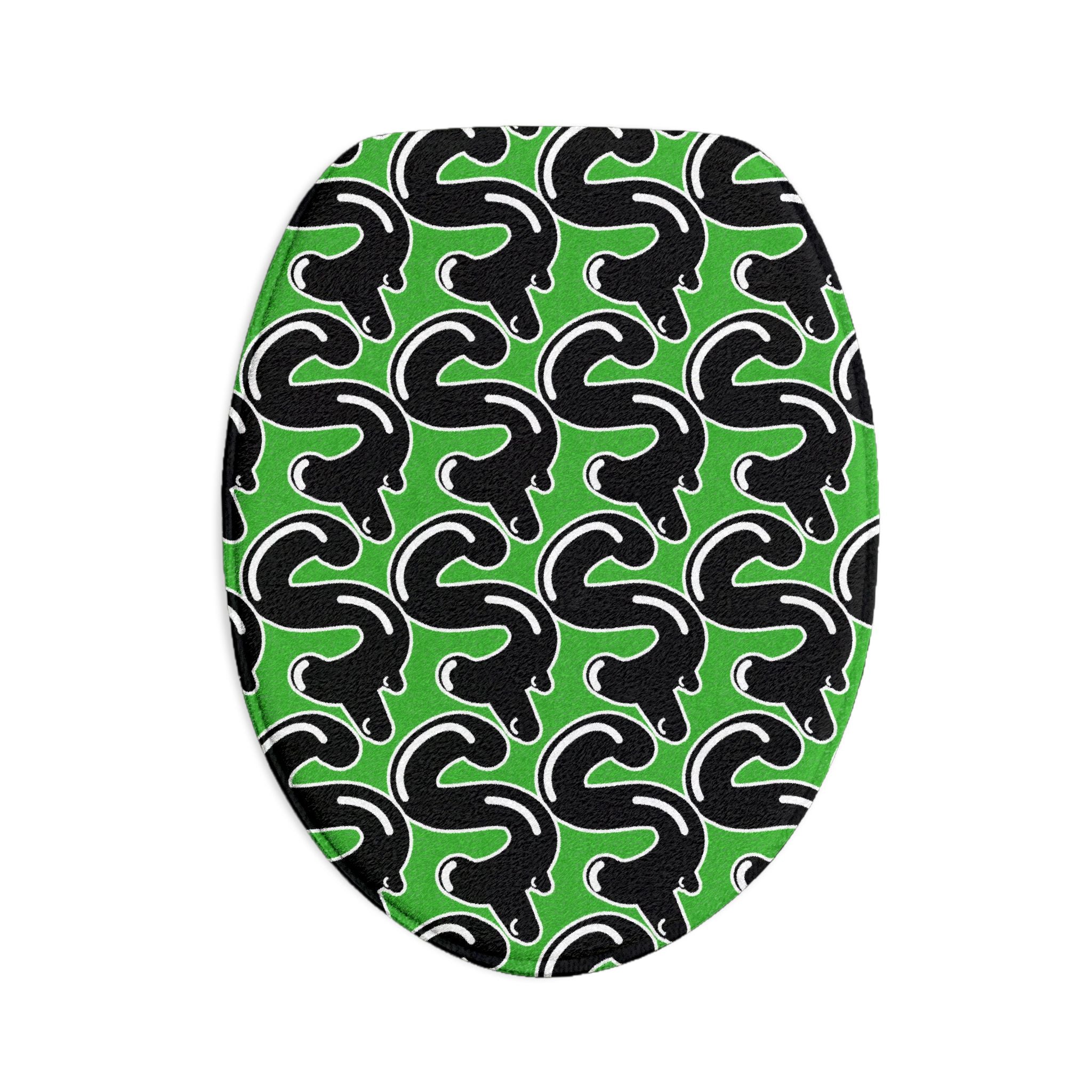Green/Black 3-Piece Slime Bathroom Set