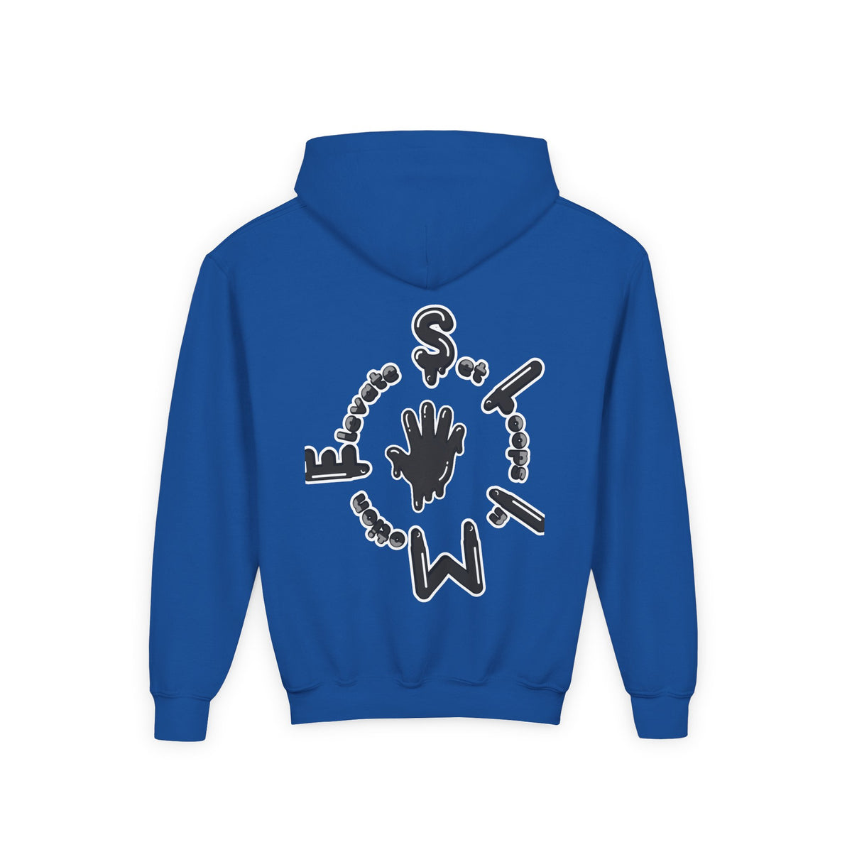 Black Slime Sircle Youth Heavy Blend Hooded Sweatshirt