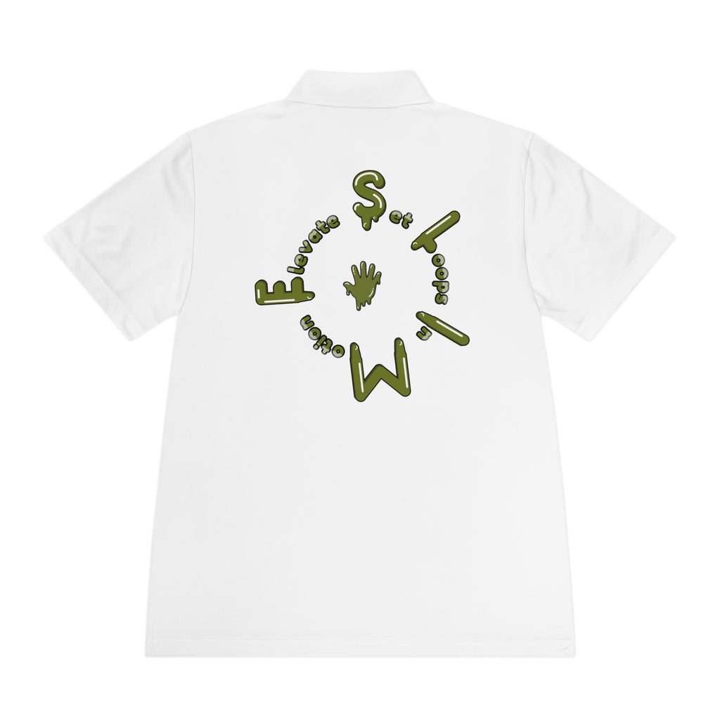 The Slime Shop Sport Polo — Red / Olive Slime Sircle