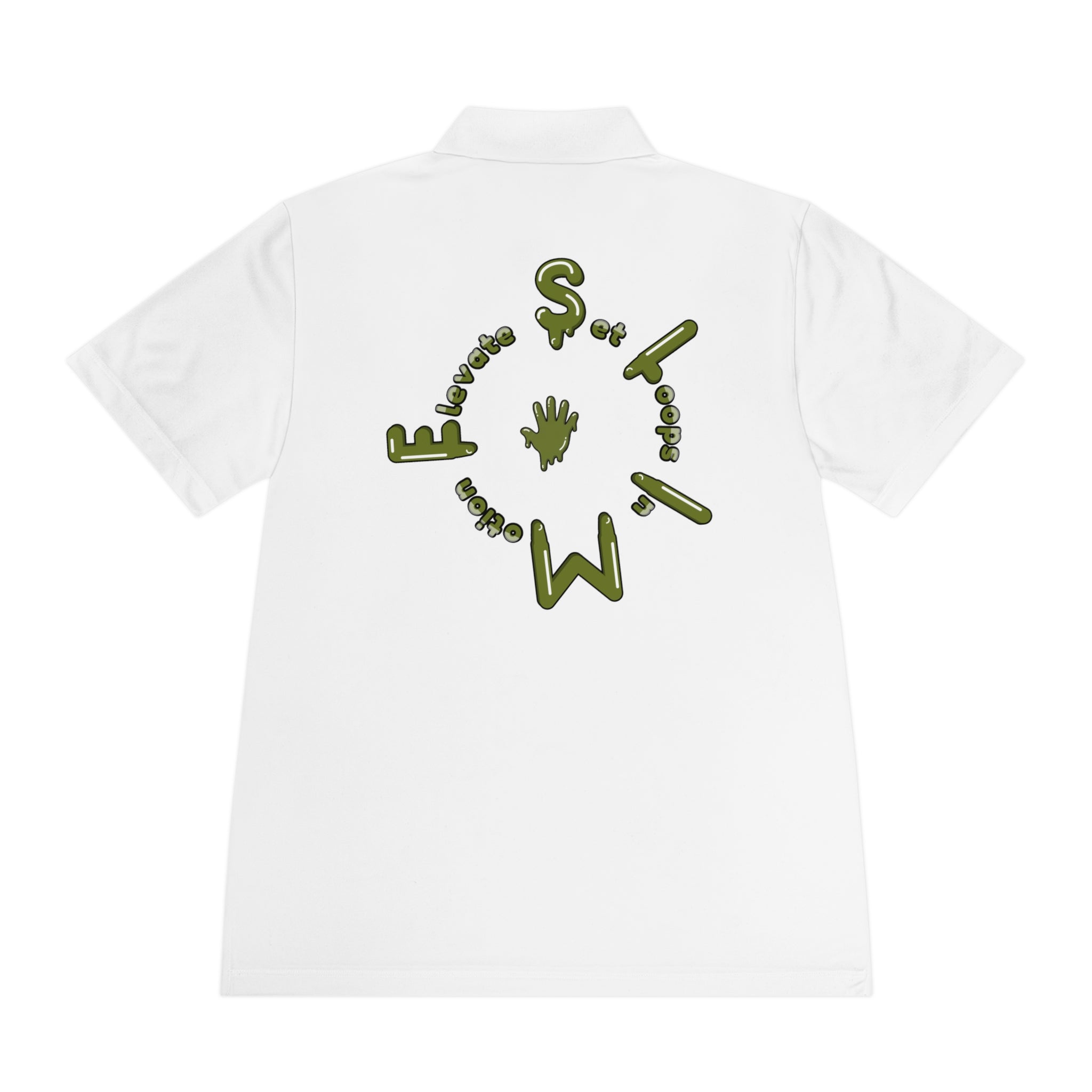 The Slime Shop Sport Polo — Red / Olive Slime Sircle