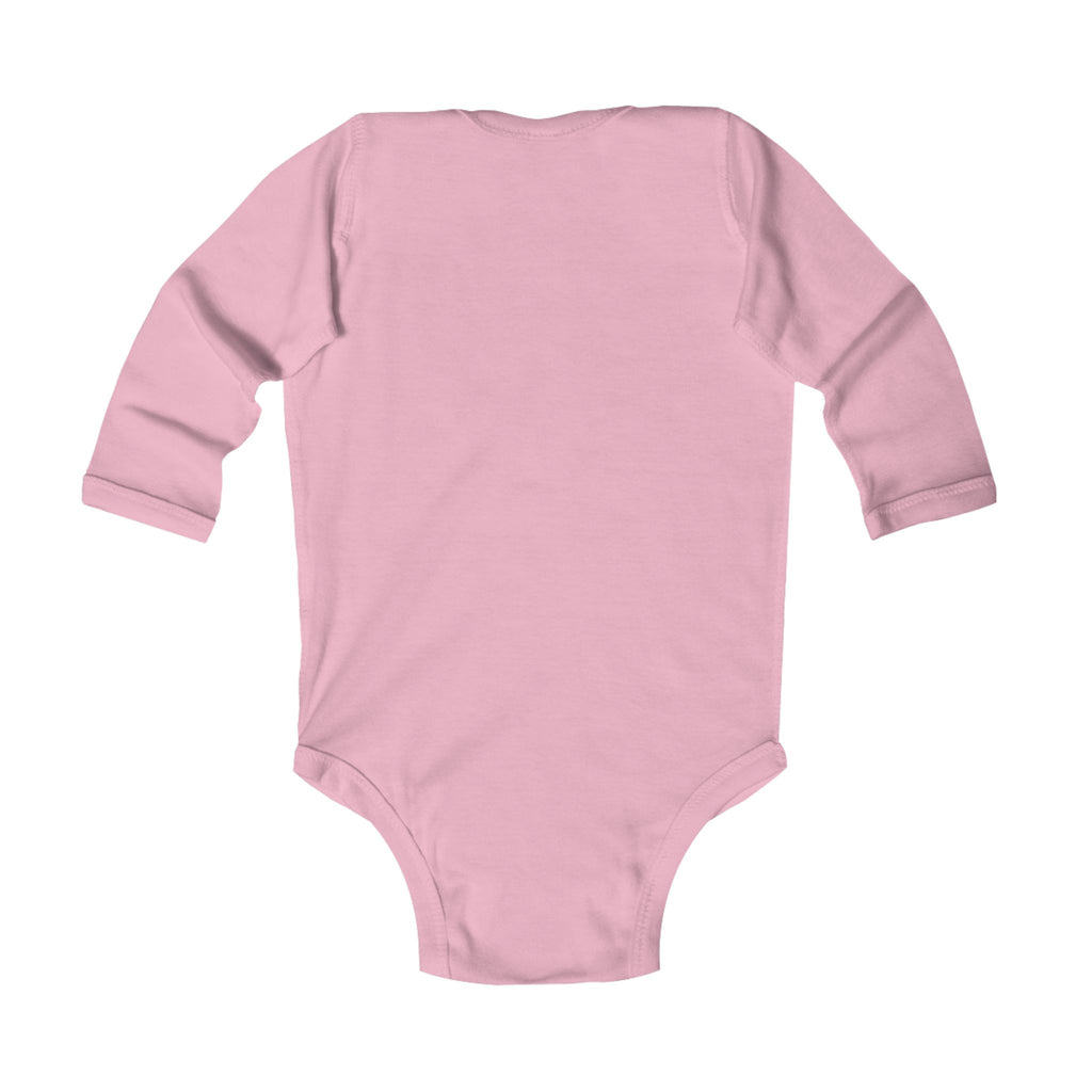 The Slime Shop Infant Long-Sleeve Bodysuit — Athletic Heather / Black Slime In 5