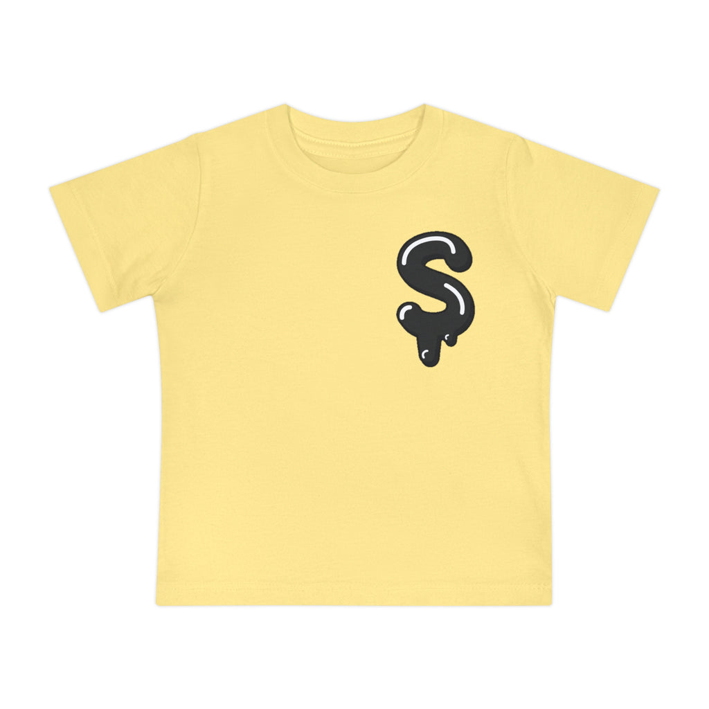 The Slime Shop Baby Tee — Yellow / Black Slime Sircle