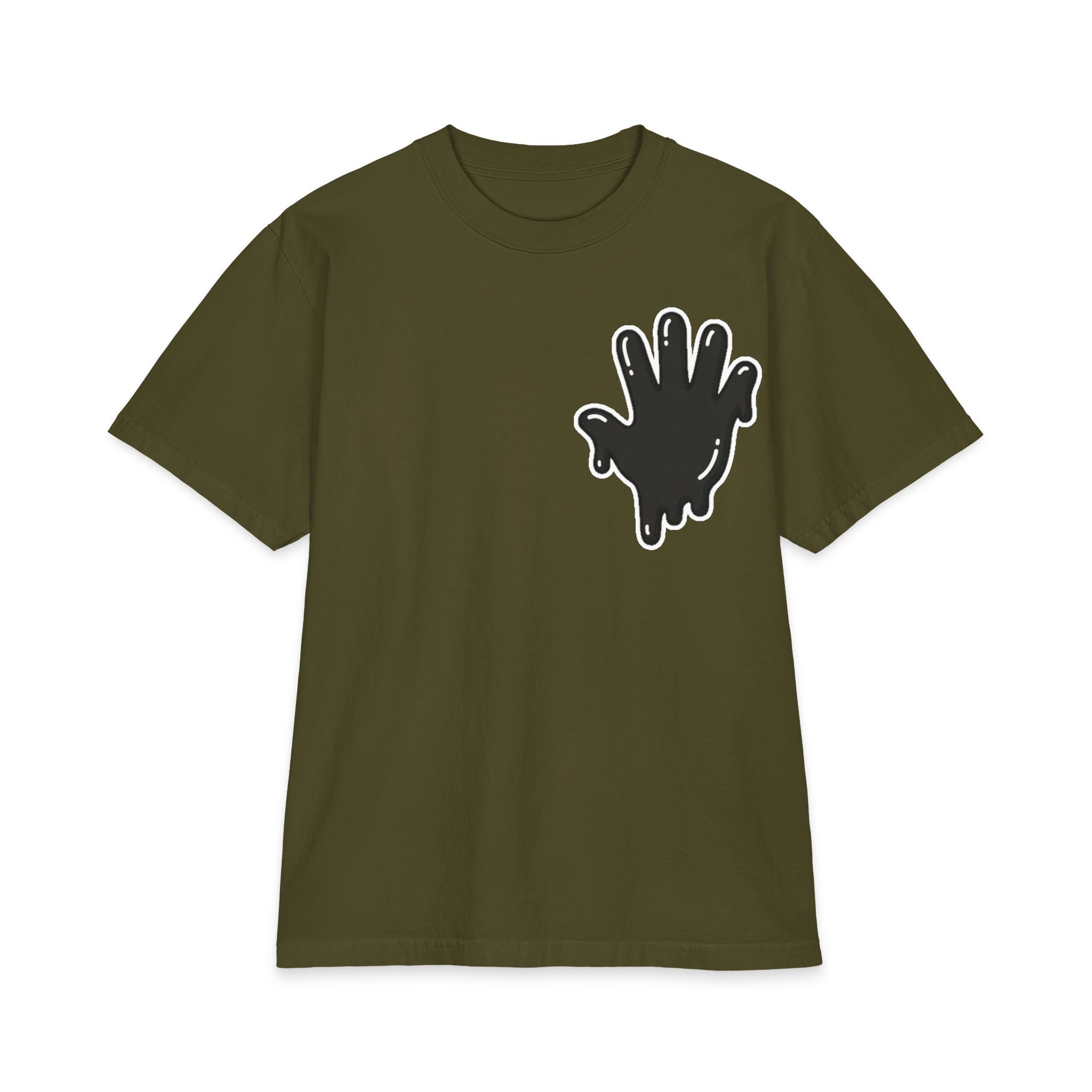 The Slime Shop Max Heavyweight Tee — White / Black SLIME