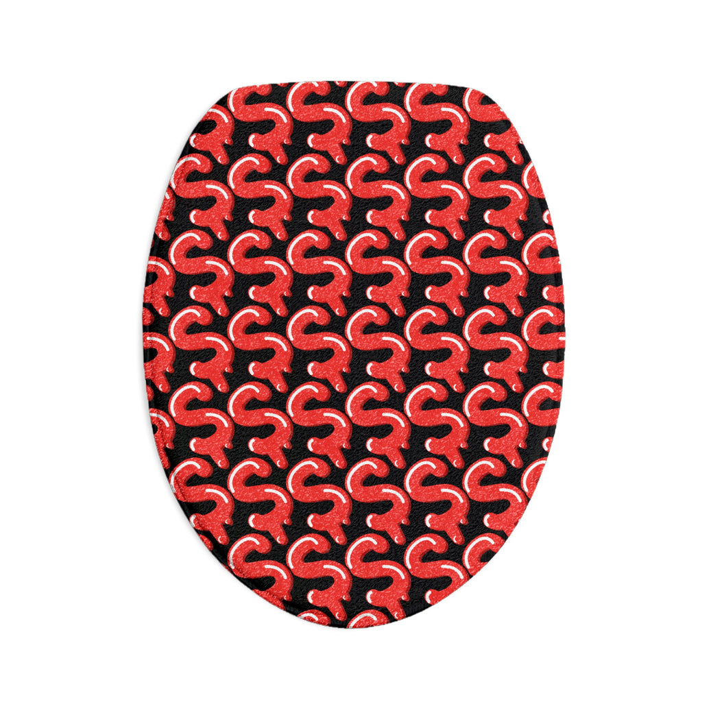 Black/Red 3-Piece Slime Bathroom Set