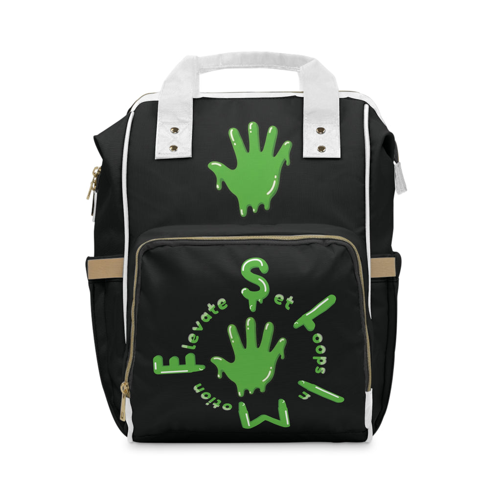 Black/SG Slime Diaper Bag