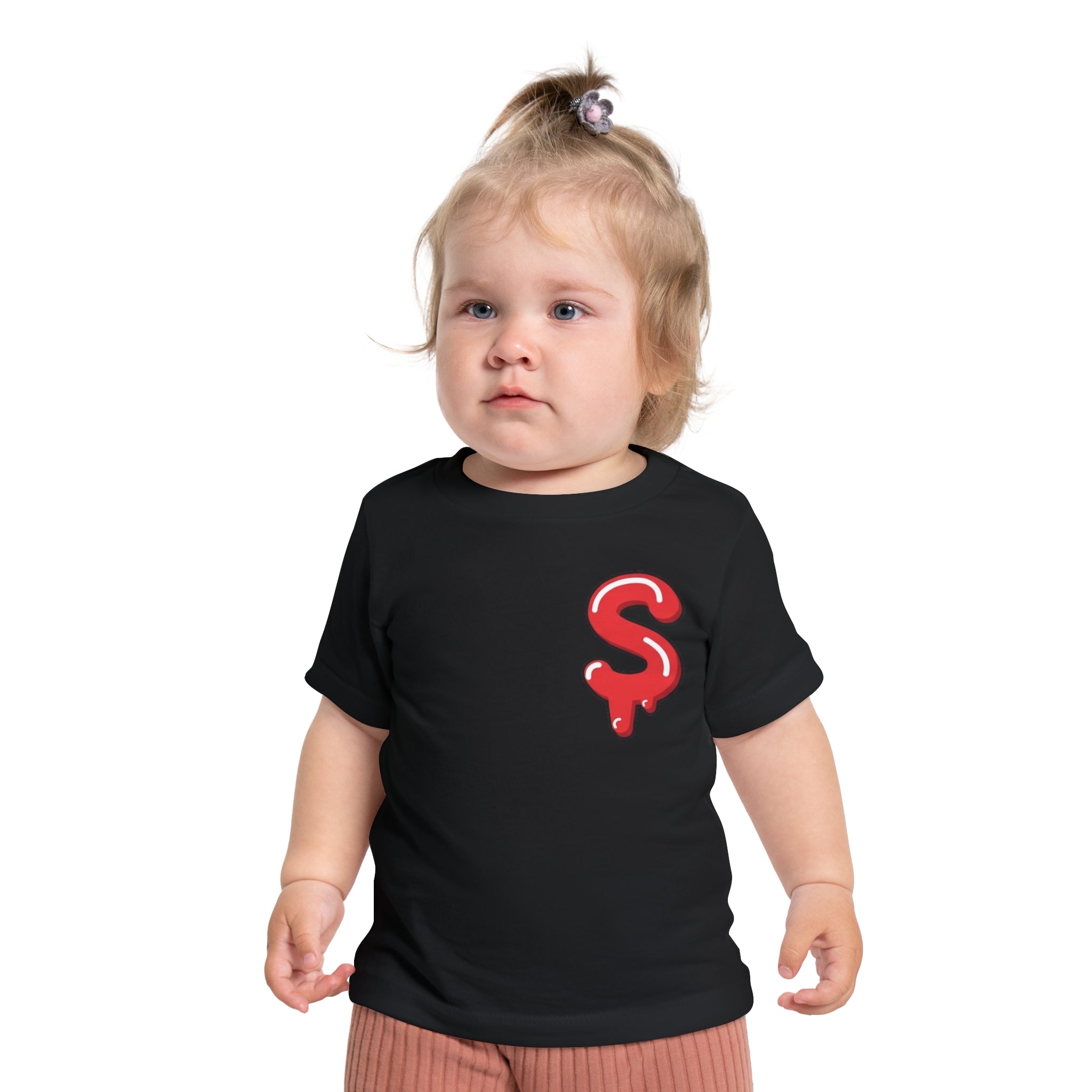 The Slime Shop Baby Tee — Royal Blue / Red Slime Sircle
