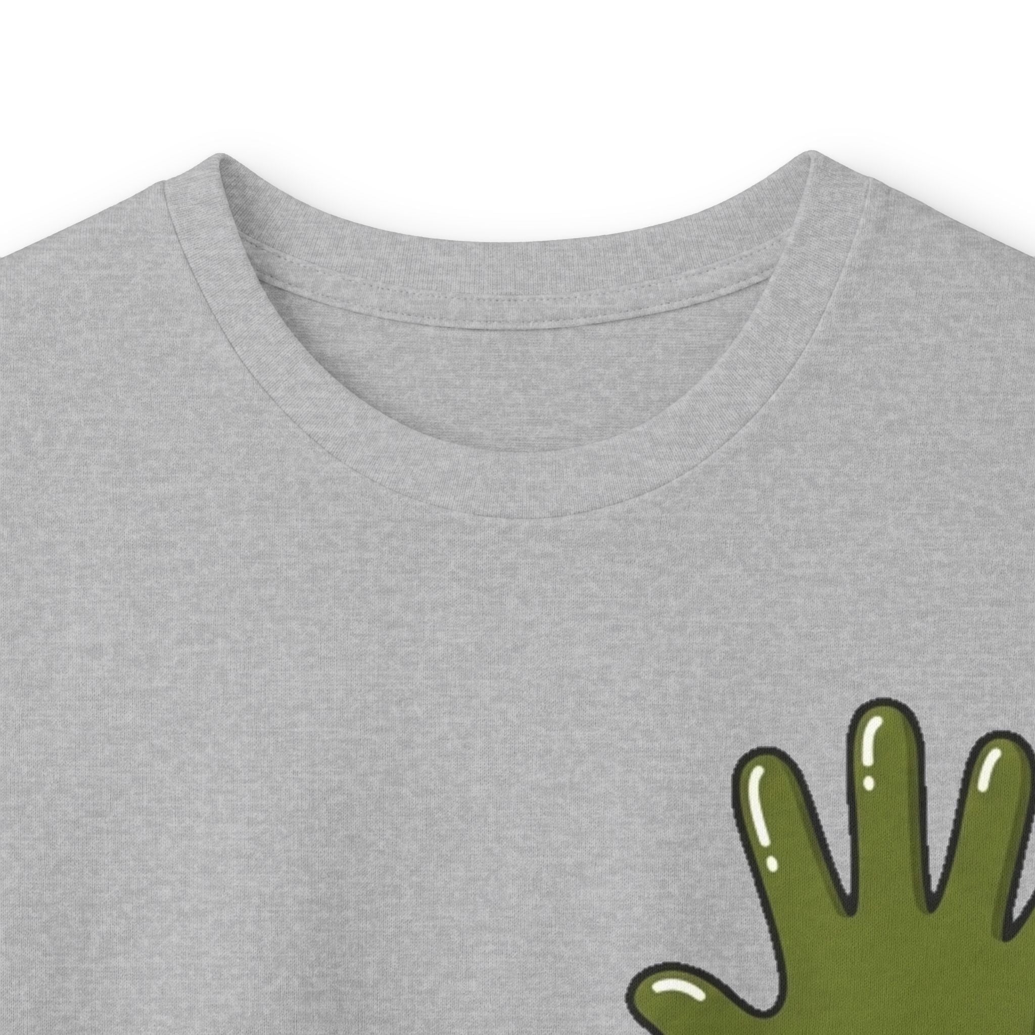 The Slime Shop Ultra Cotton Long-Sleeve — White / Olive Slime In 5