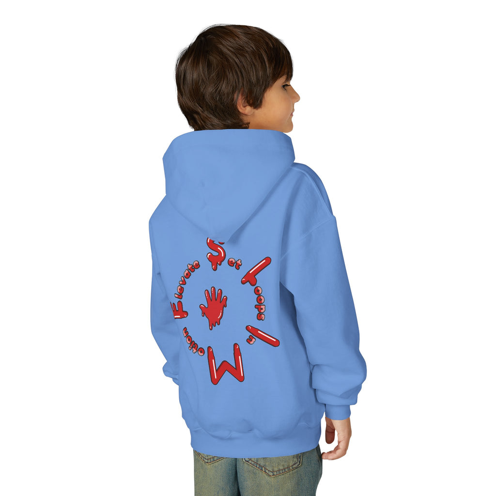 The Slime Shop Youth Hoodie — Green / Red Slime $