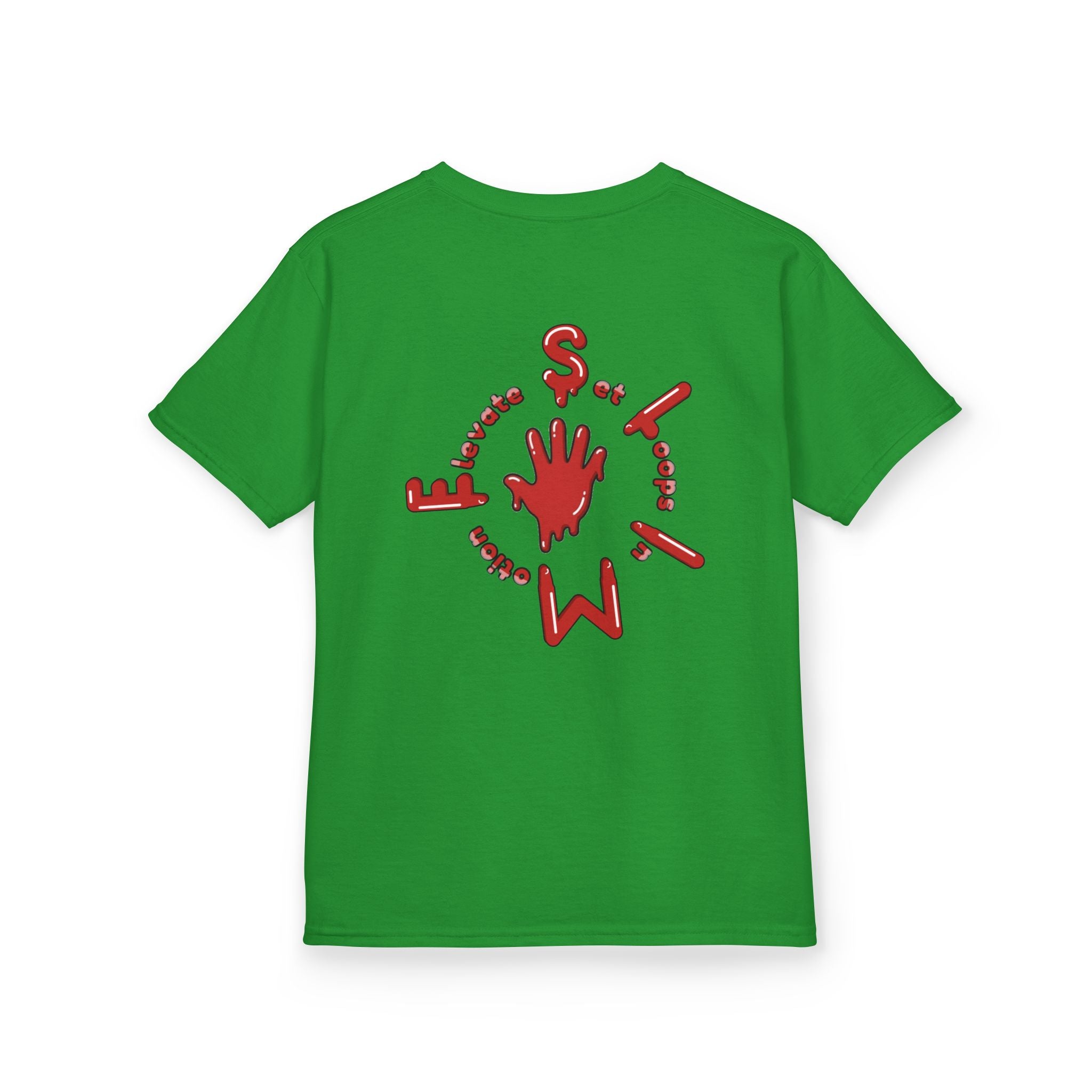 The Slime Shop Kids Tee — Green / Red Slime Sircle