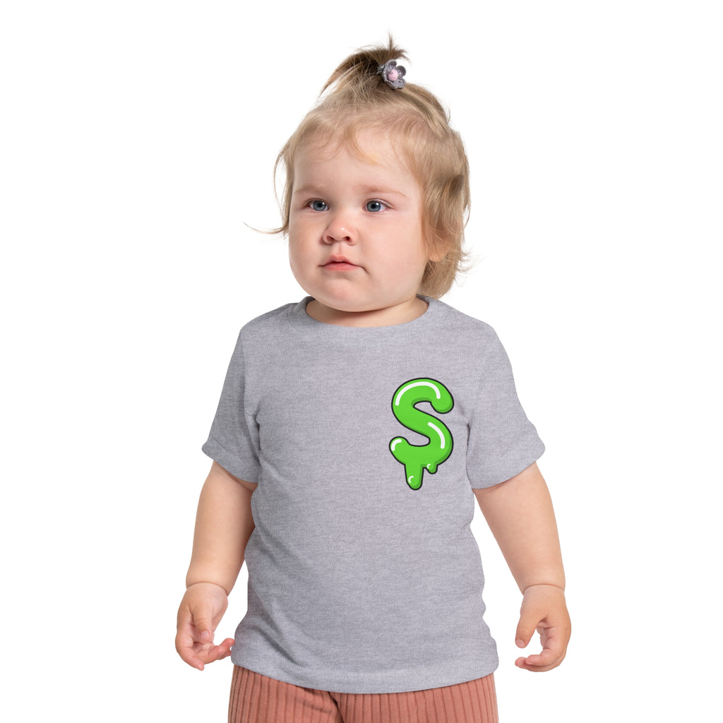 The Slime Shop Baby Tee — Royal Blue / Green Slime Sircle