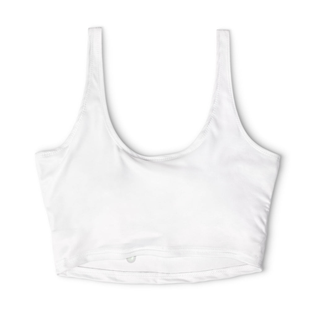 The Slime Shop Polyester Sports Bra — White / Green Slime In 5