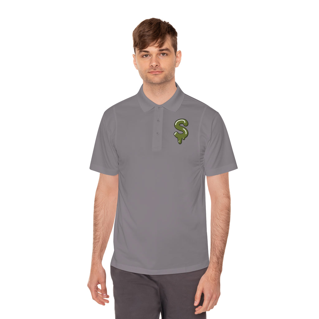 The Slime Shop Sport Polo — Red / Olive Slime Sircle