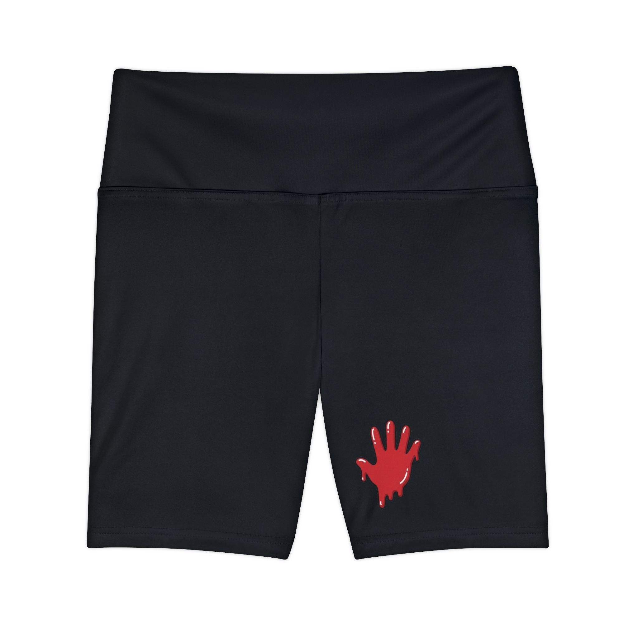 The Slime Shop Women's Workout Shorts — Black / Red Slime In 5