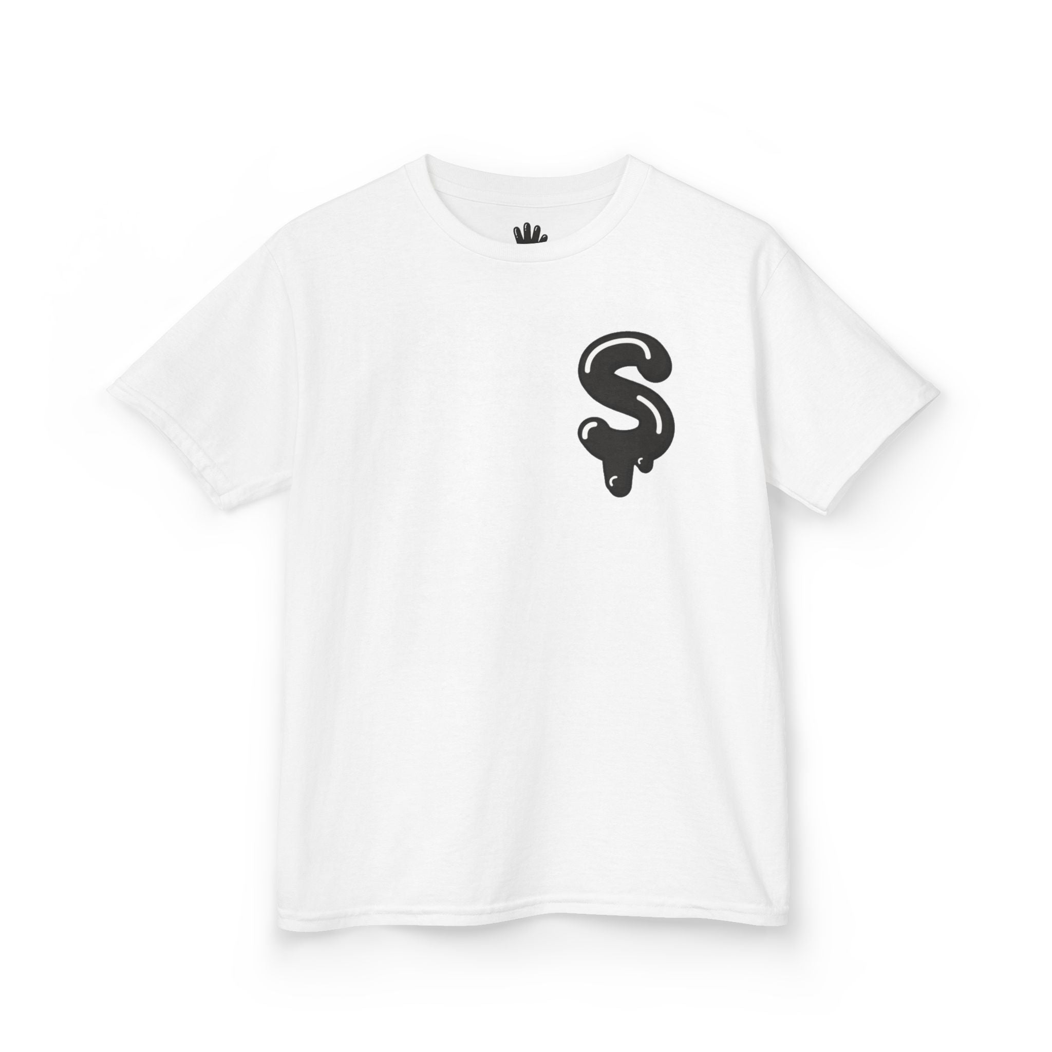 The Slime Shop Kids Tee — Grey / Black Slime Sircle