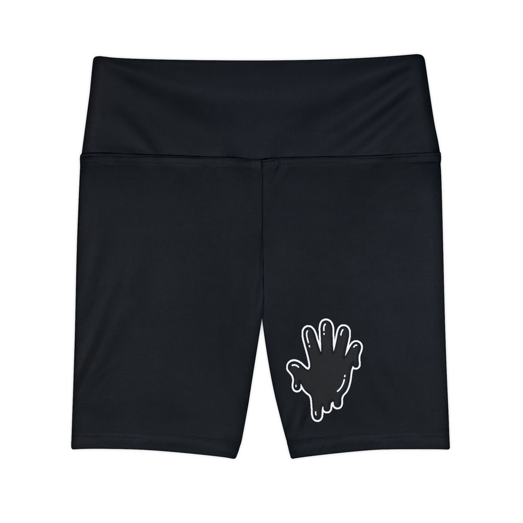 Women's Black Slime In 5 Workout Shorts