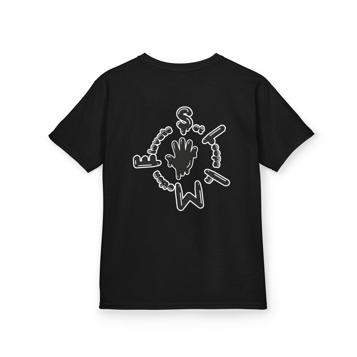Kids Black/Slime Heavy Cotton™ Tee