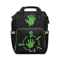 The Slime Shop Diaper Backpack — Black / Green Slime Sircle