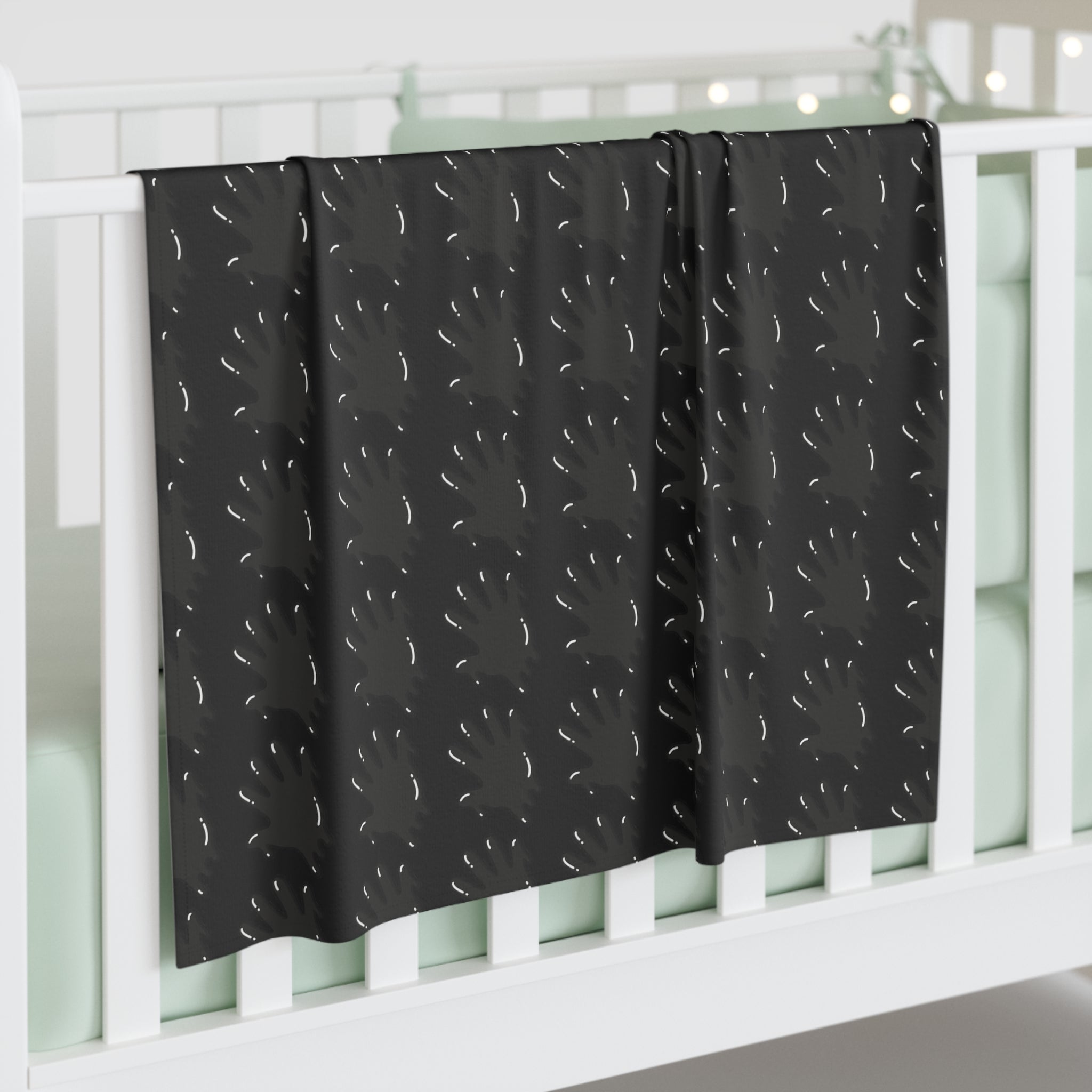 The Slime Shop Baby Swaddle Blanket — Black / Blackout Slime In 5