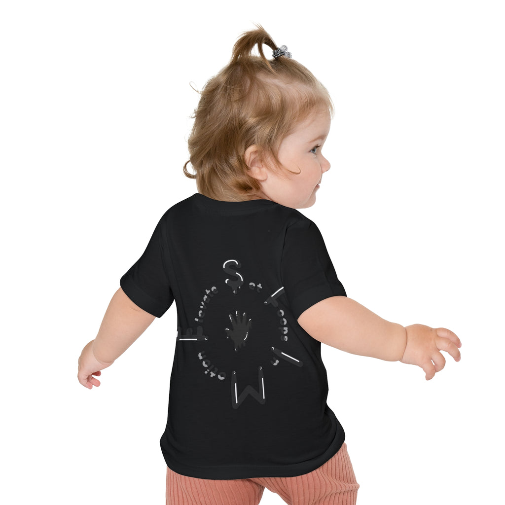 The Slime Shop Baby Tee — Yellow / Black Slime Sircle