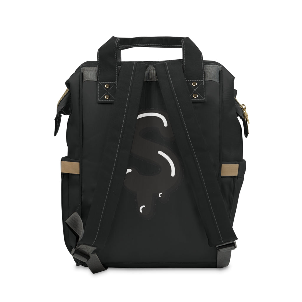 The Slime Shop Diaper Backpack — Black / Blackout Slime Sircle