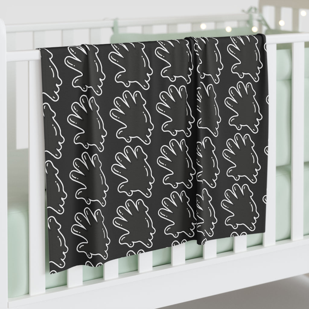 Black/Si5 Baby Swaddle Blanket