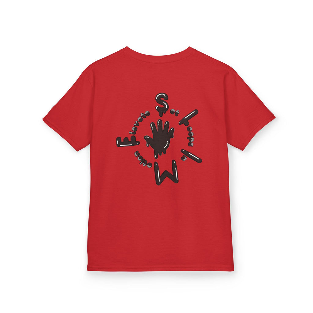 The Slime Shop Kids Tee — Grey / Black Slime Sircle