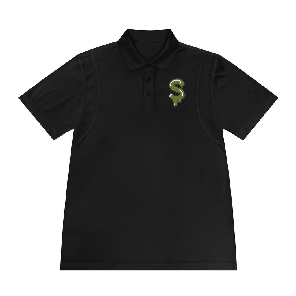 The Slime Shop Sport Polo — Red / Olive Slime Sircle