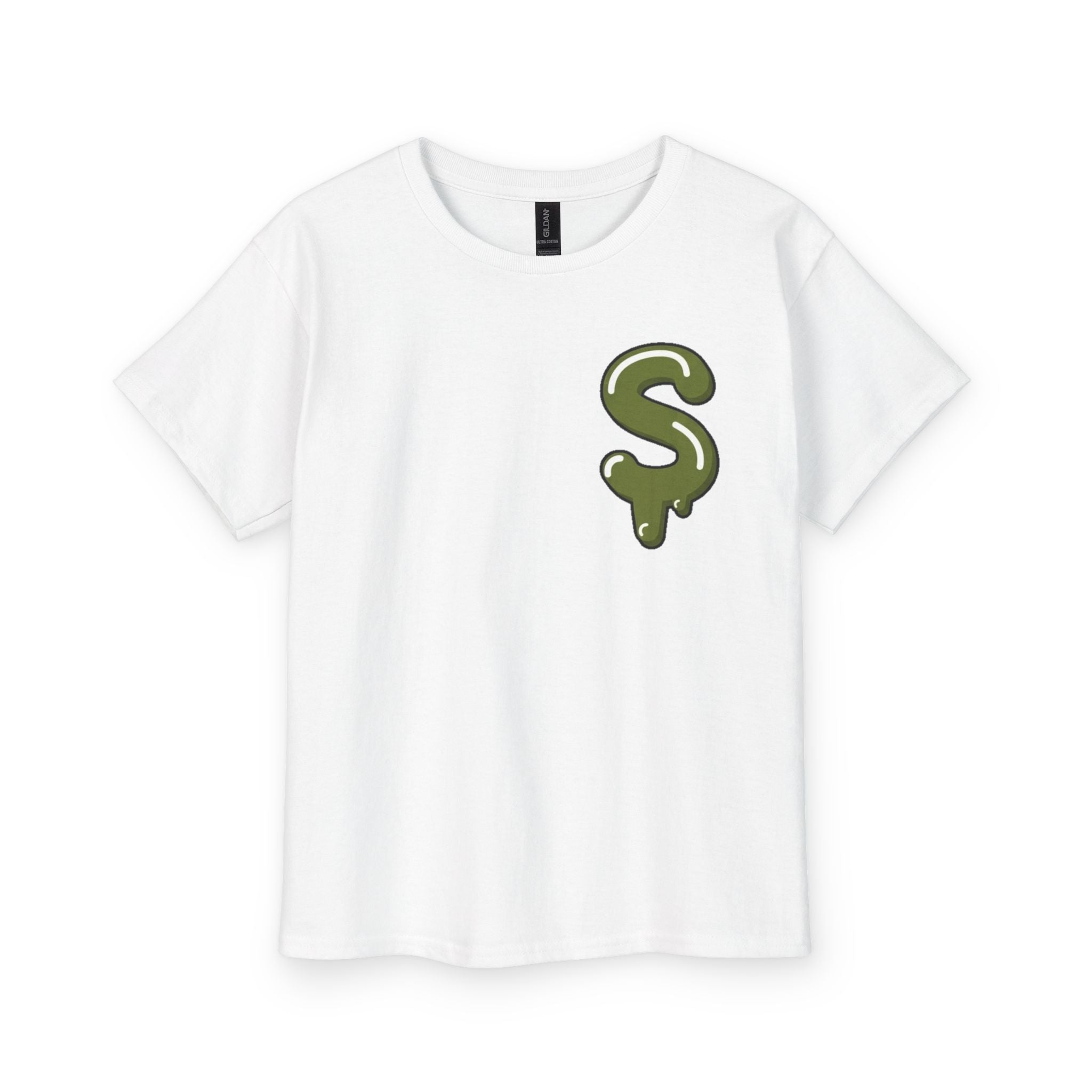 The Slime Shop Youth Tee — Navy / Army Green Slime Sircle