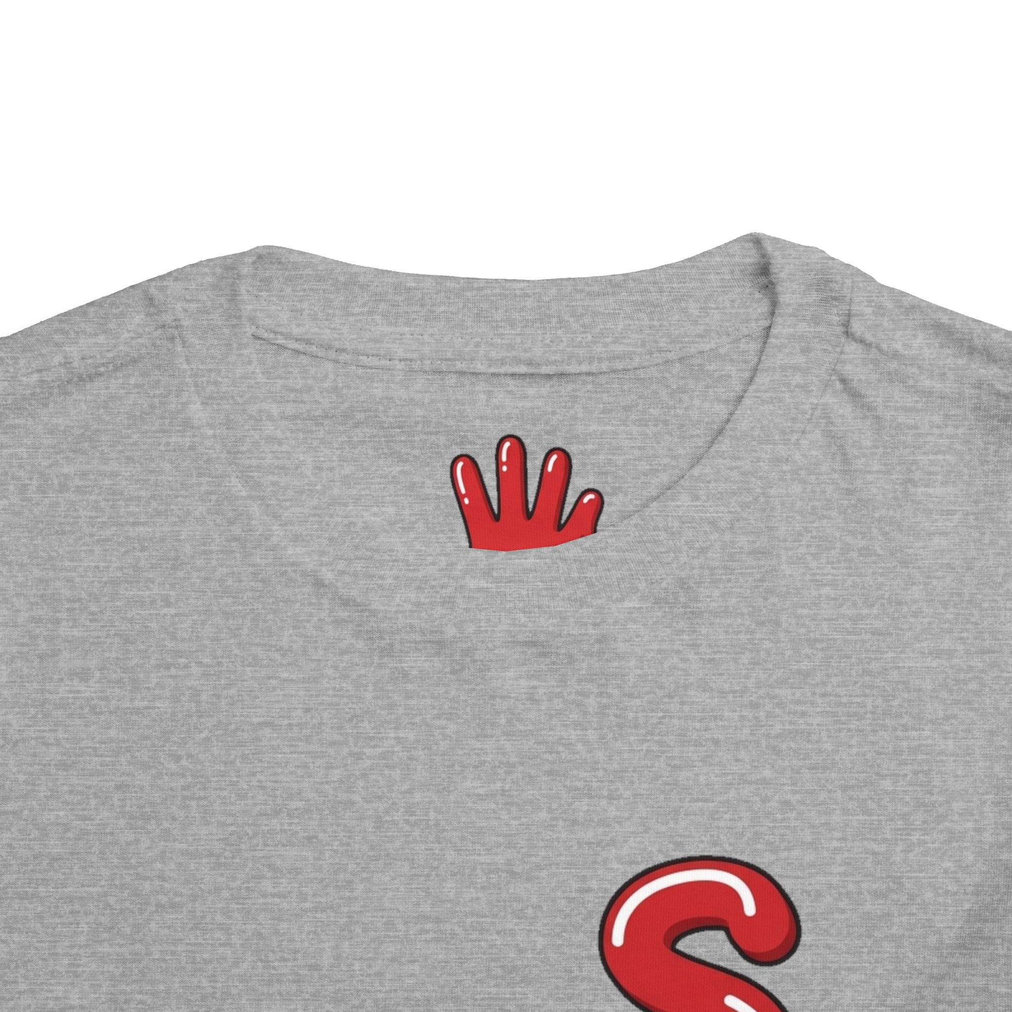 The Slime Shop Toddler Tee — Royal Blue / Red Slime Sircle