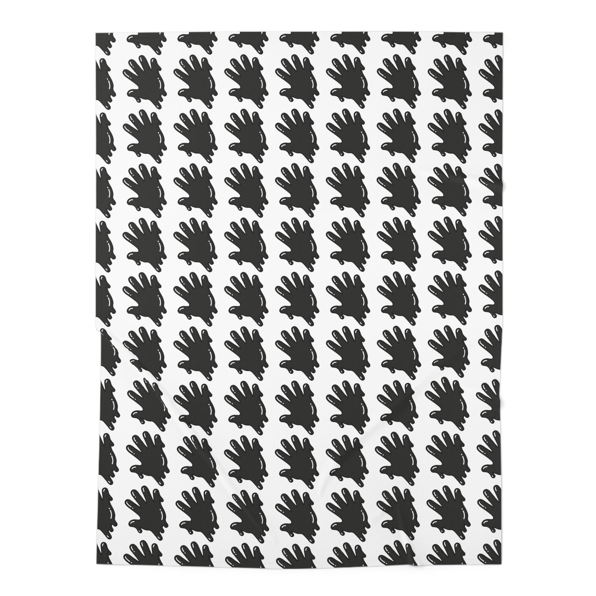 The Slime Shop Baby Swaddle Blanket — White / Black Slime In 5