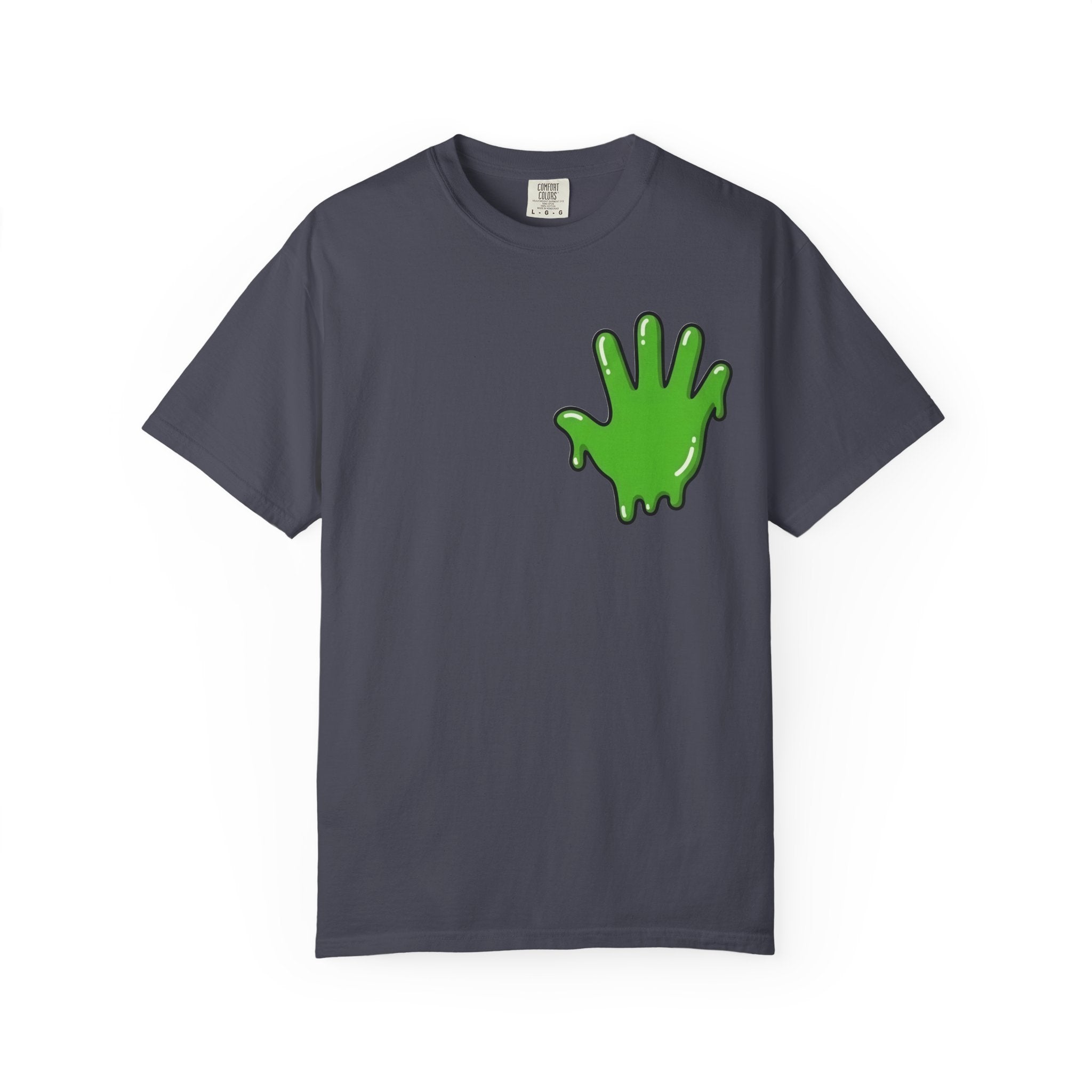 The Slime Shop Signature Tee — White / Green Slime In 5
