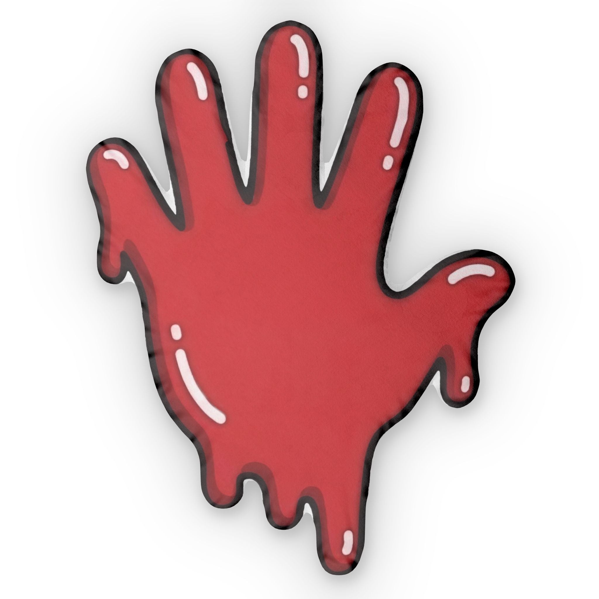 The Slime Shop Slime Hand Shaped Pillow — Red Slime In 5