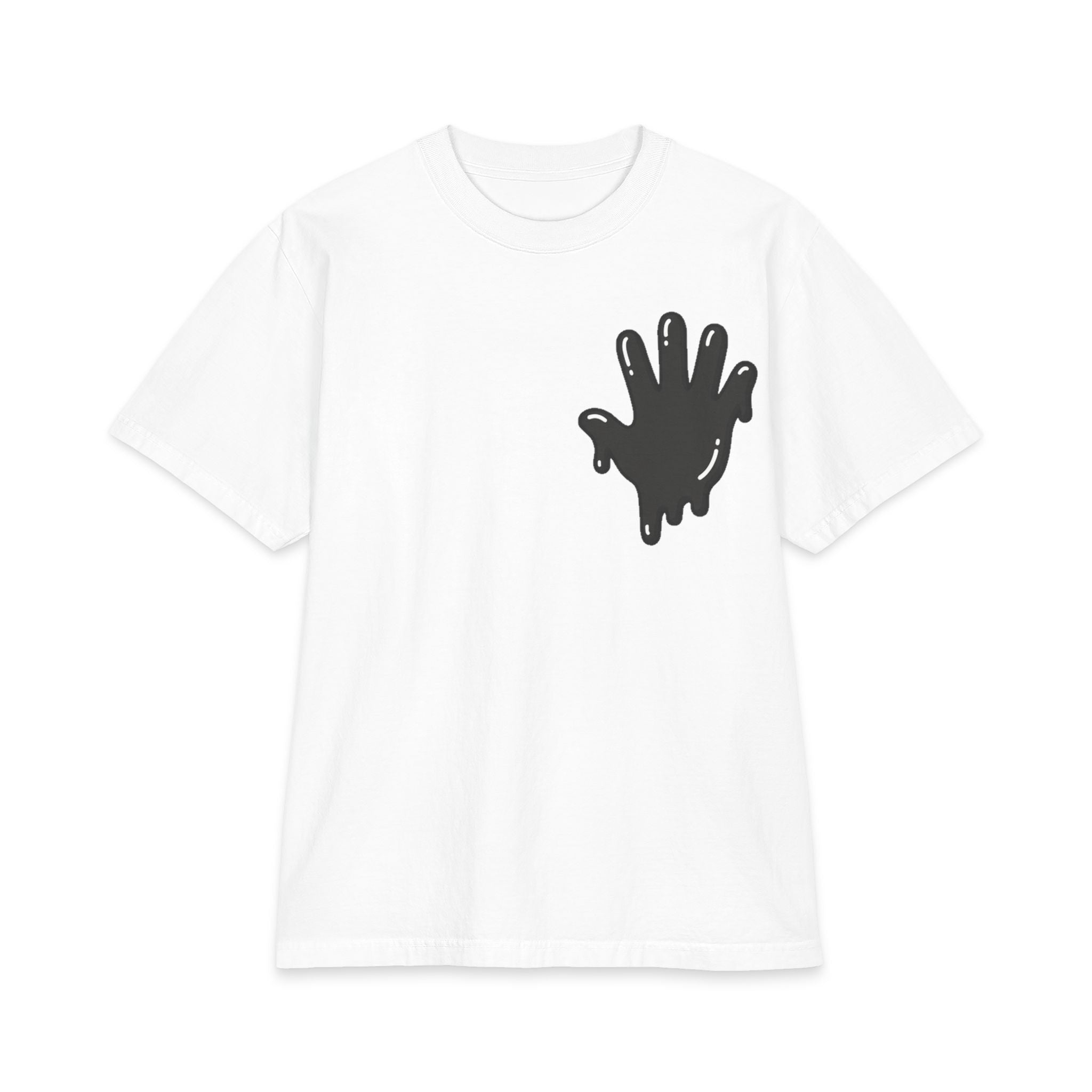 The Slime Shop Max Heavyweight Tee — White / Black SLIME