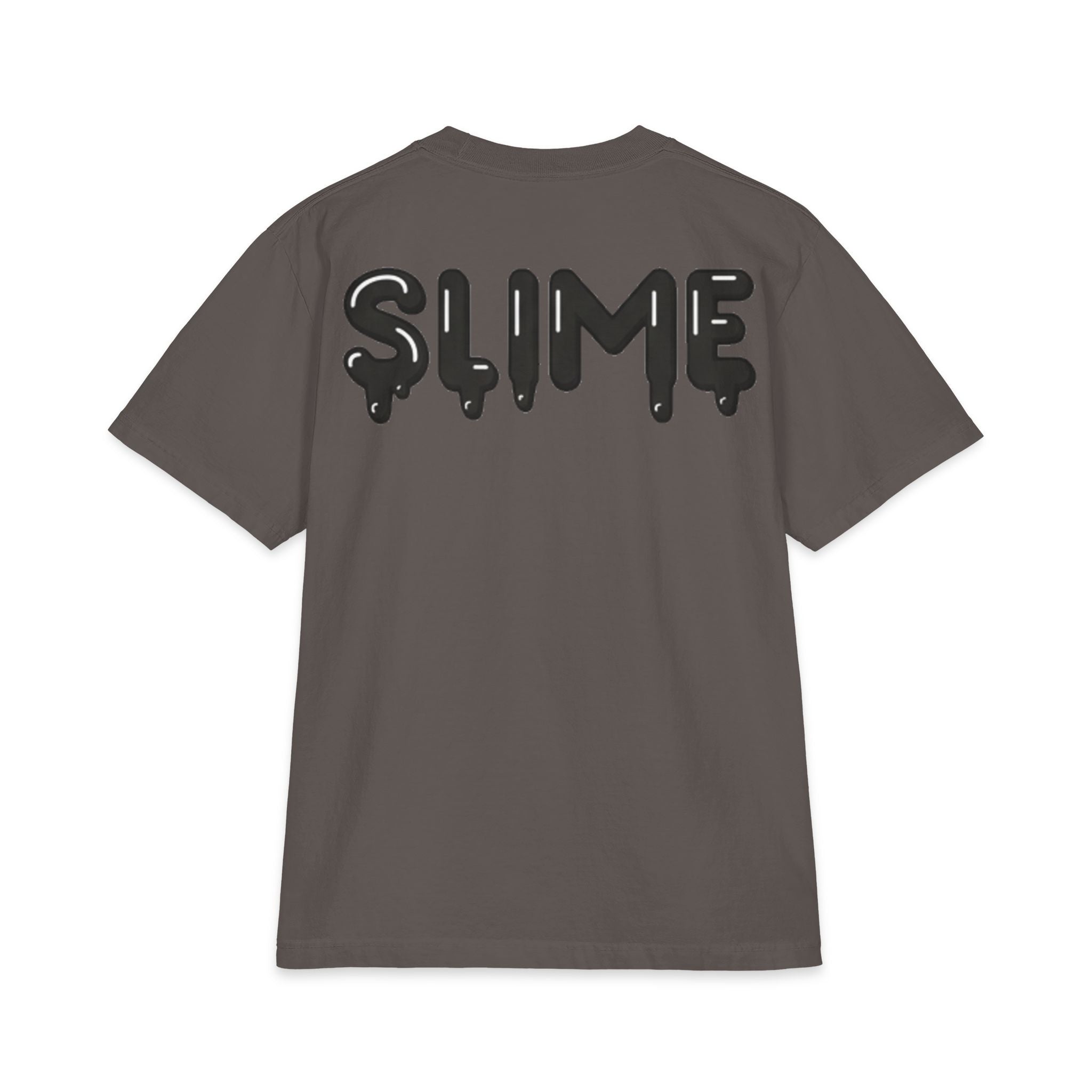 The Slime Shop Max Heavyweight Tee — White / Black Slime-$