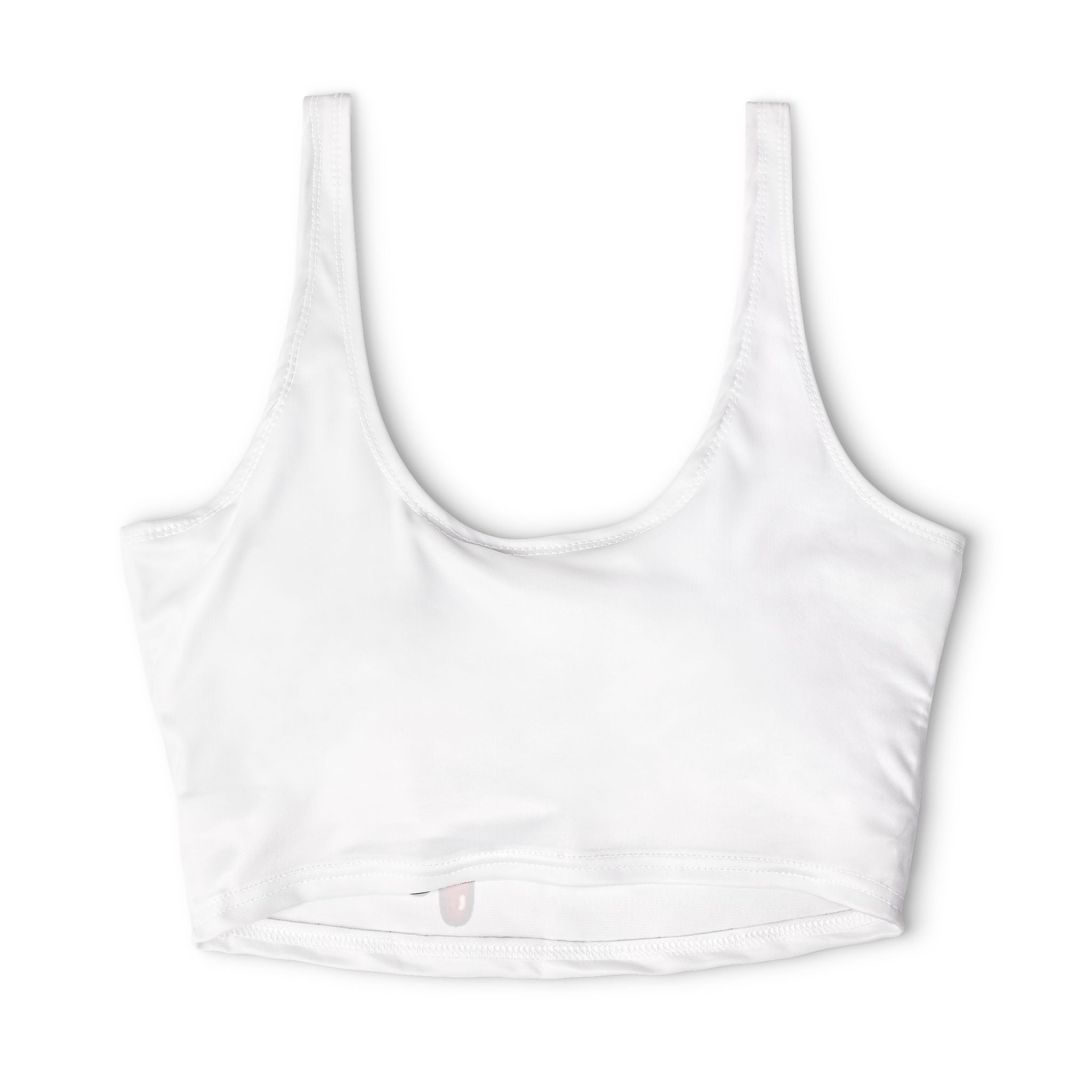 The Slime Shop Polyester Sports Bra — White / Red Slime In 5
