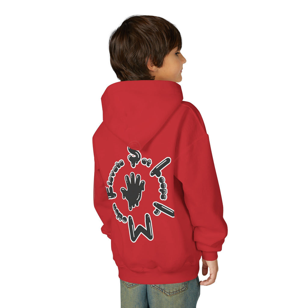 Black Slime Sircle Youth Heavy Blend Hooded Sweatshirt