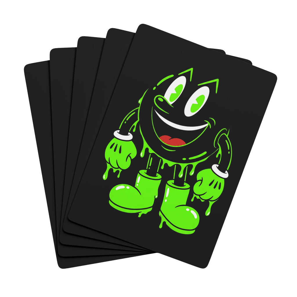 The Slime Shop Poker Playing Cards — Black / Green Slimeman Gzzz