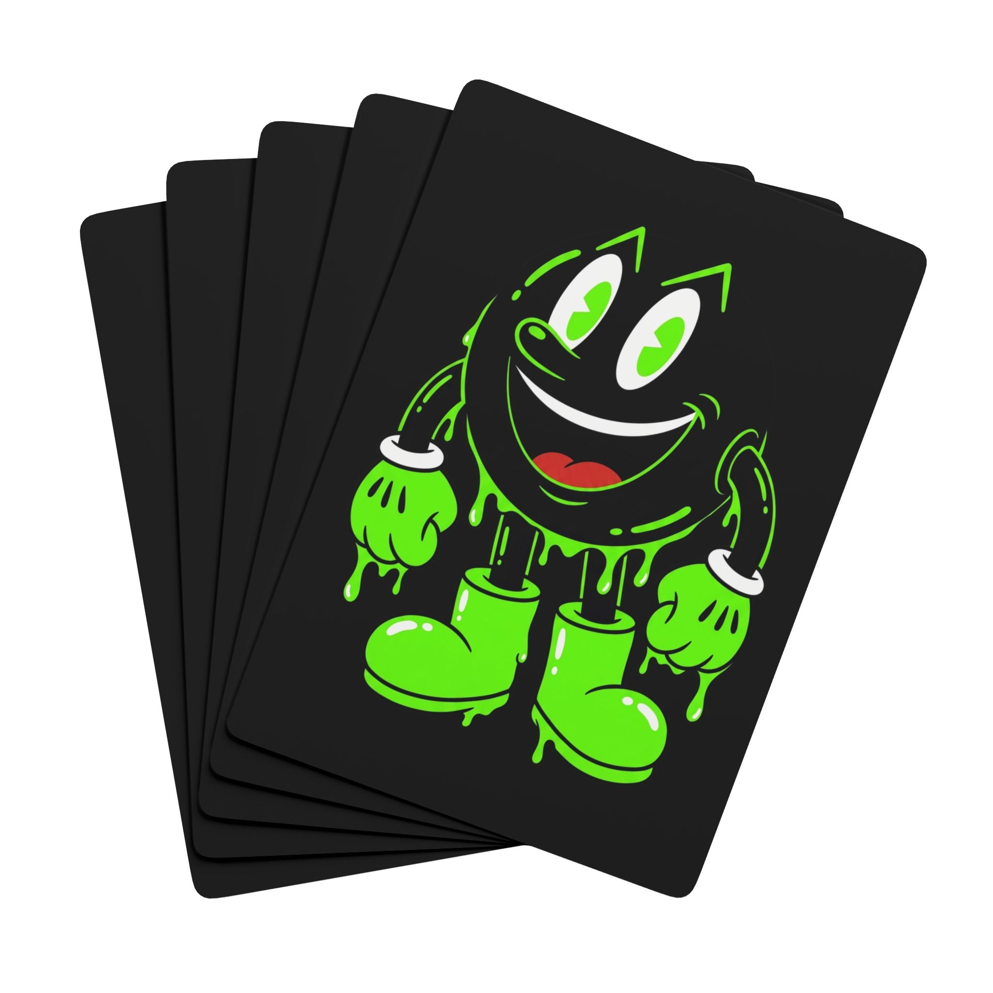 The Slime Shop Poker Playing Cards — Black / Green Slimeman Gzzz