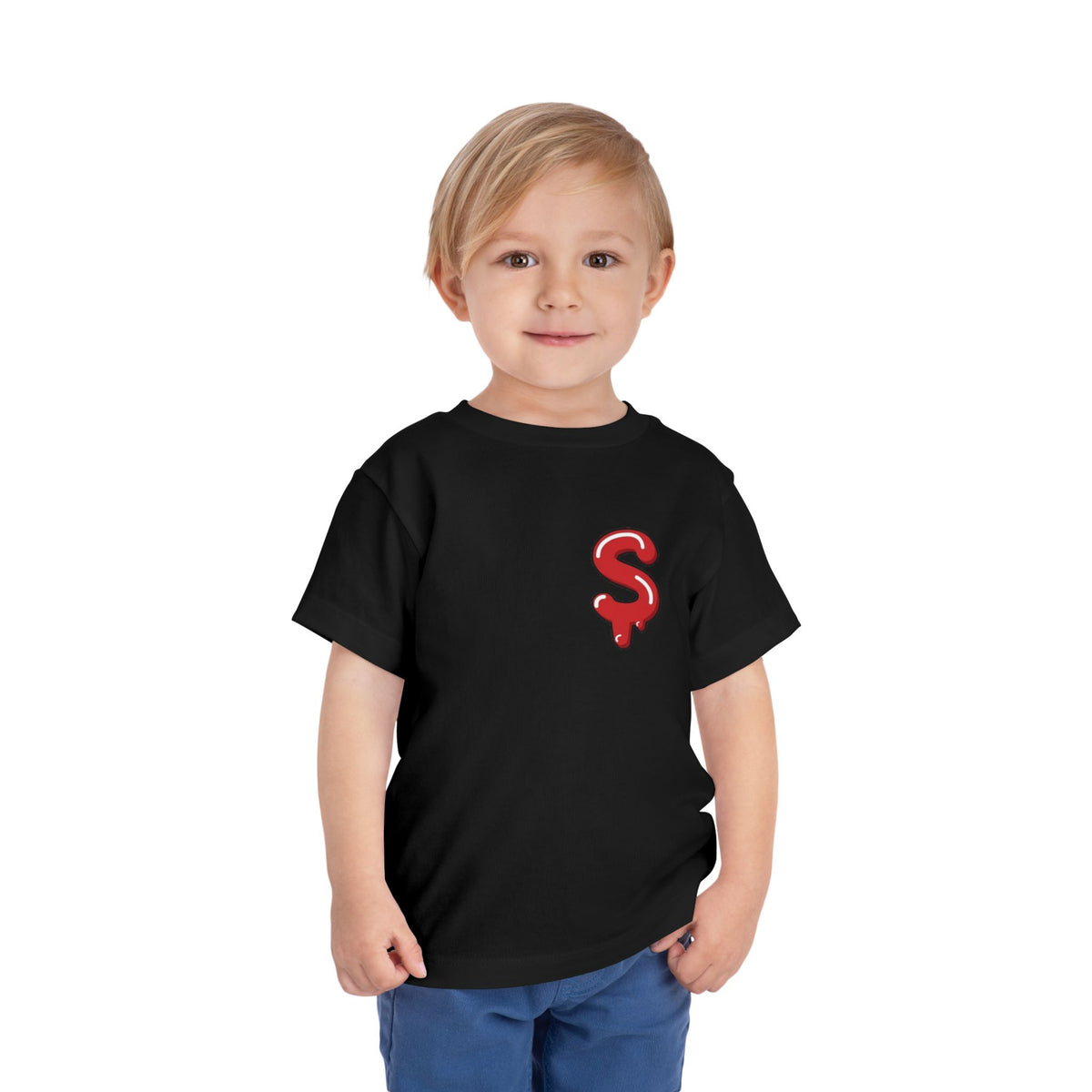 Toddler Red/Slime Short Sleeve Tee