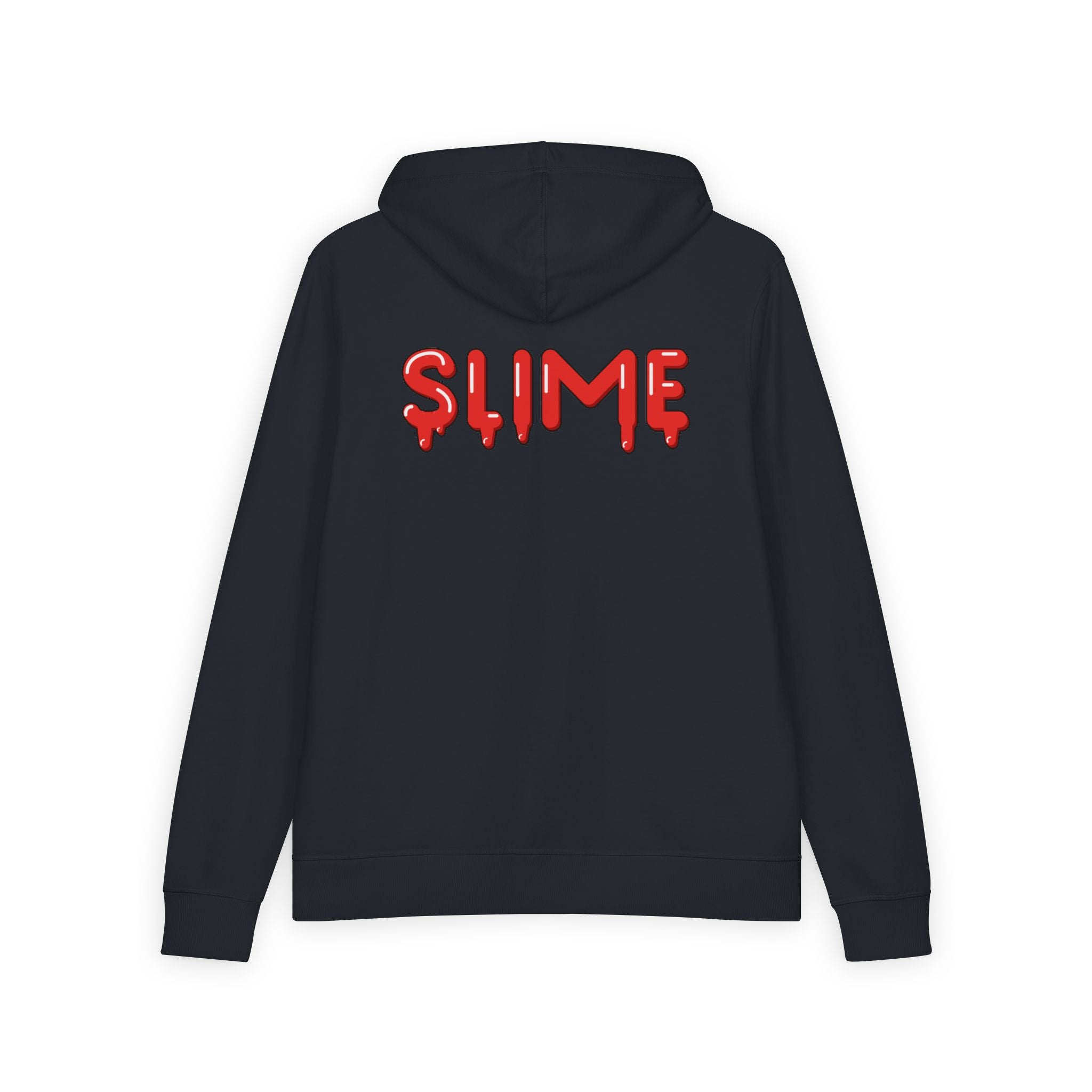 The Slime Shop Full-Zip Hoodie — Black / Red Slime $