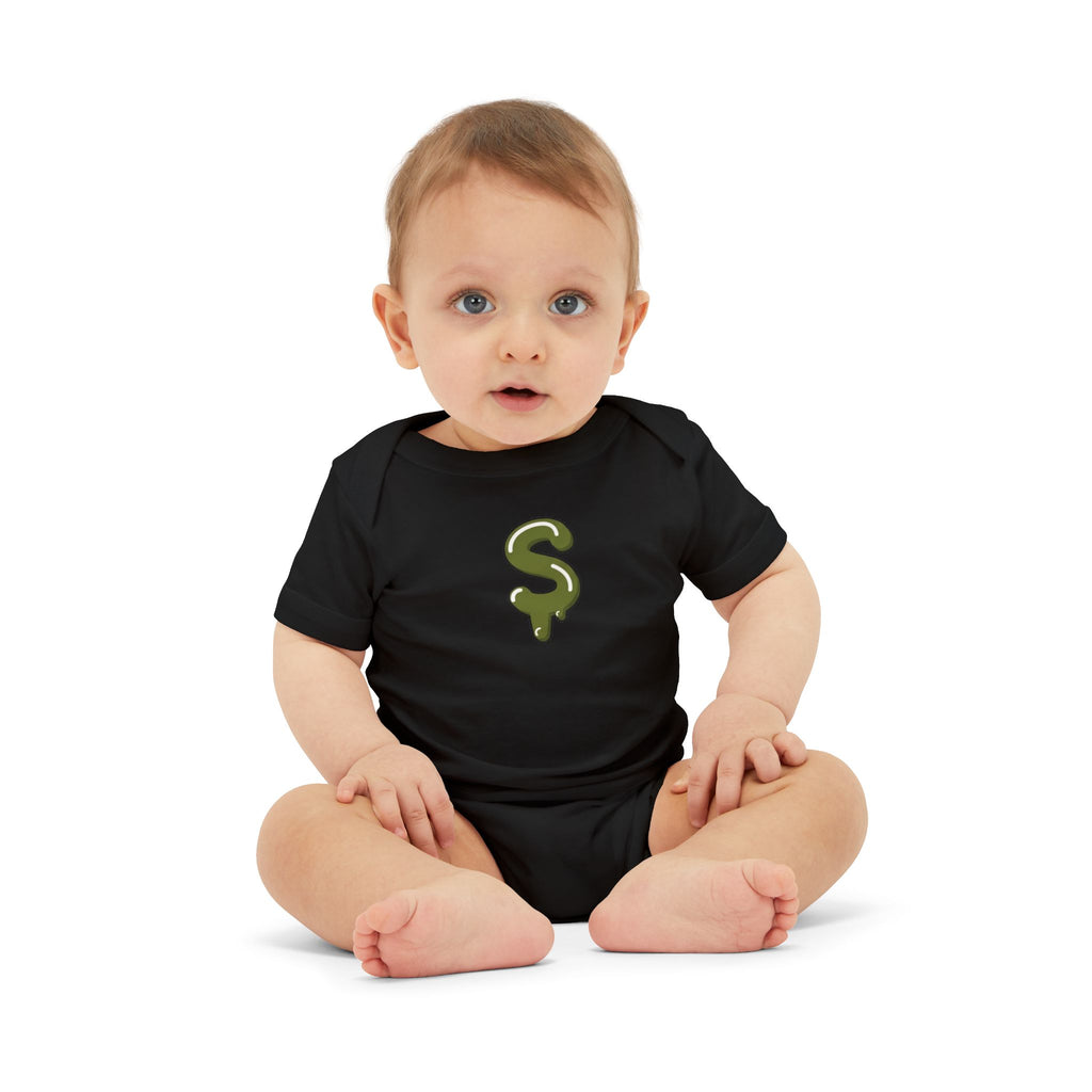 The Slime Shop Infant Jersey One Piece — Royal Blue / Military Green Slime Sircle