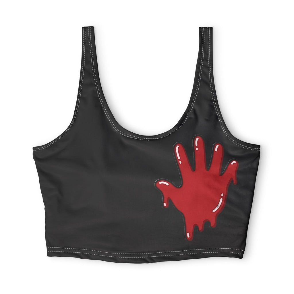 Polyester Red Slime In 5 Sports Bra