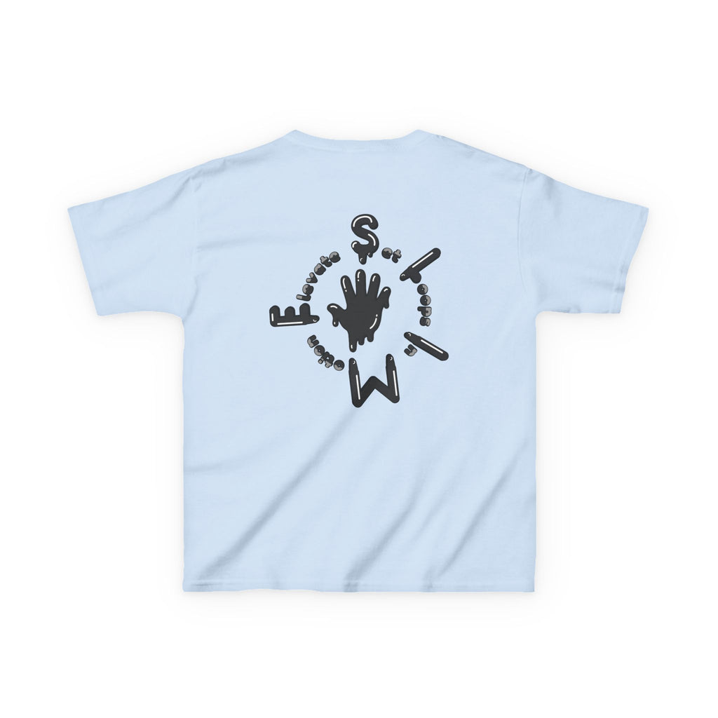 The Slime Shop Kids Tee — Grey / Black Slime Sircle